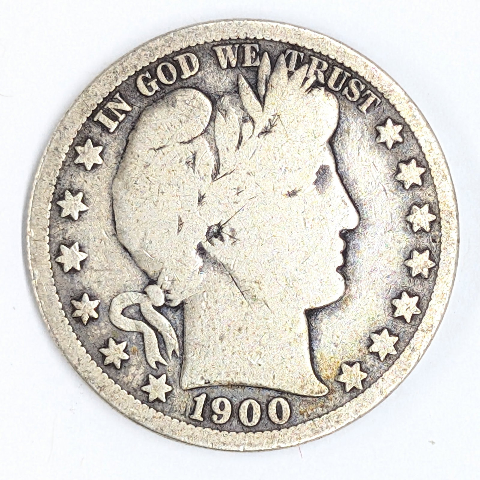 1900-O Silver Barber Half Dollar: Silver 