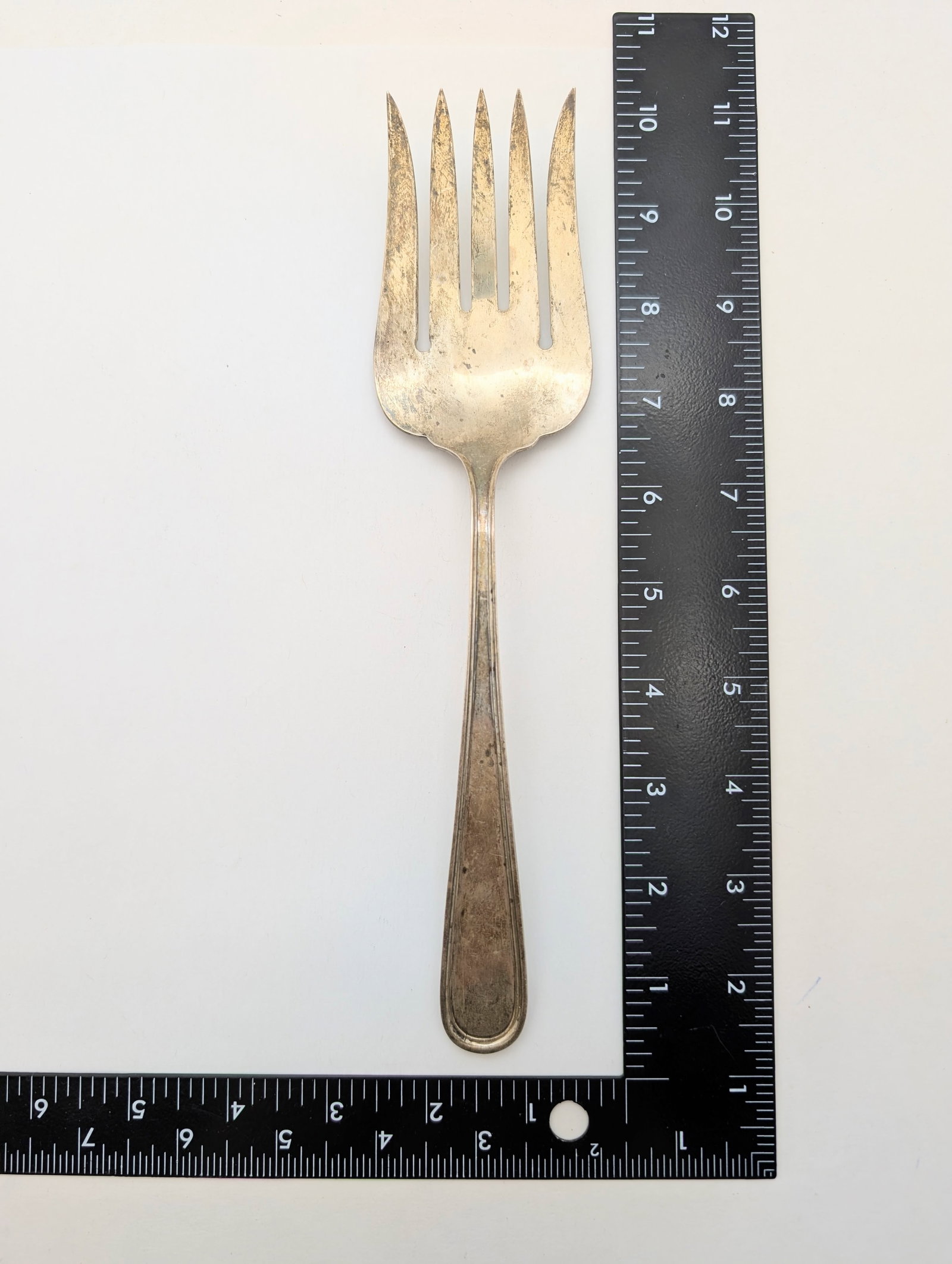 Vintage S. Kirk and Son Sterling Silver Serving Fork - 113.47g - 4