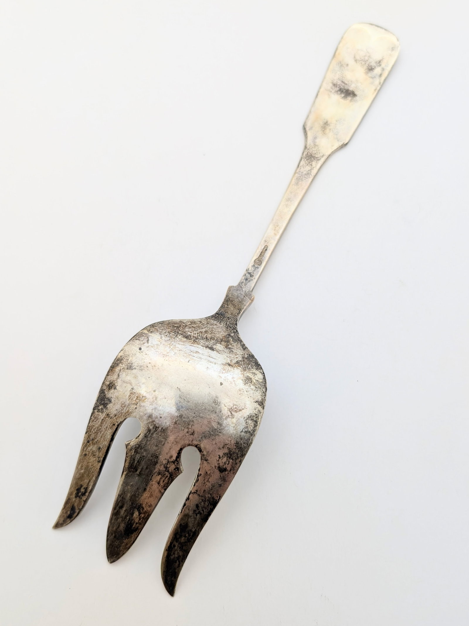 Vintage Sterling Silver Serving Fork - 81.68g - 2