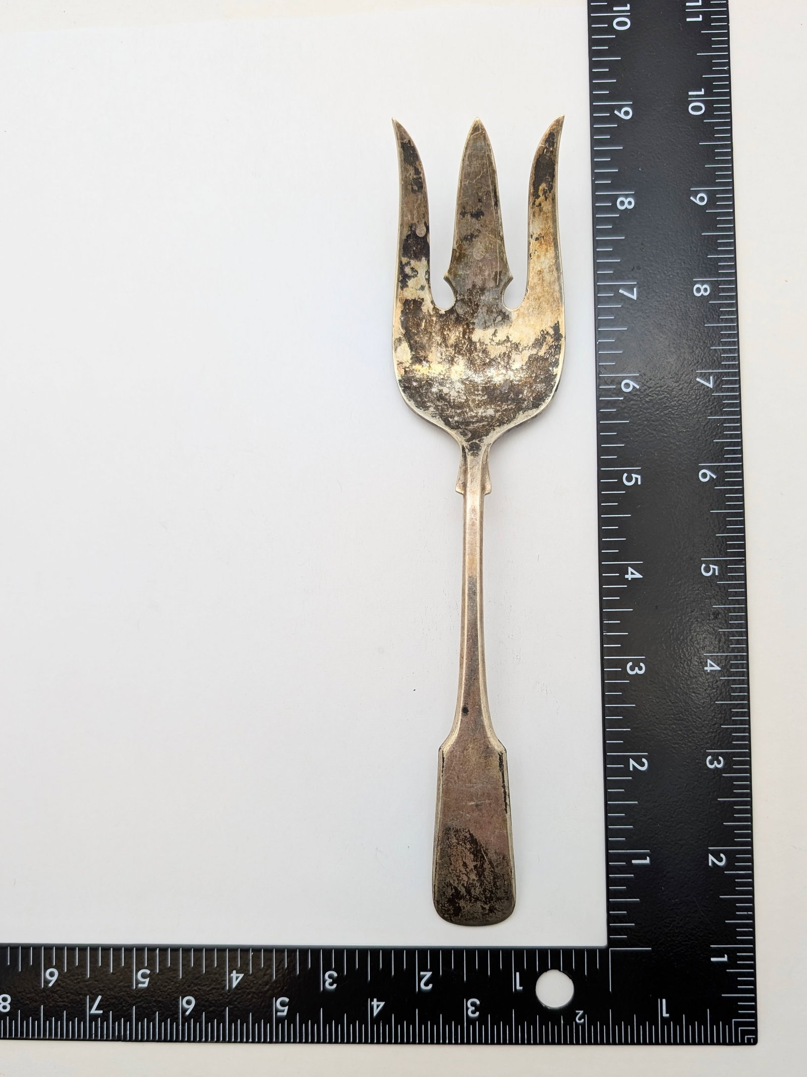 Vintage Sterling Silver Serving Fork - 81.68g - 4