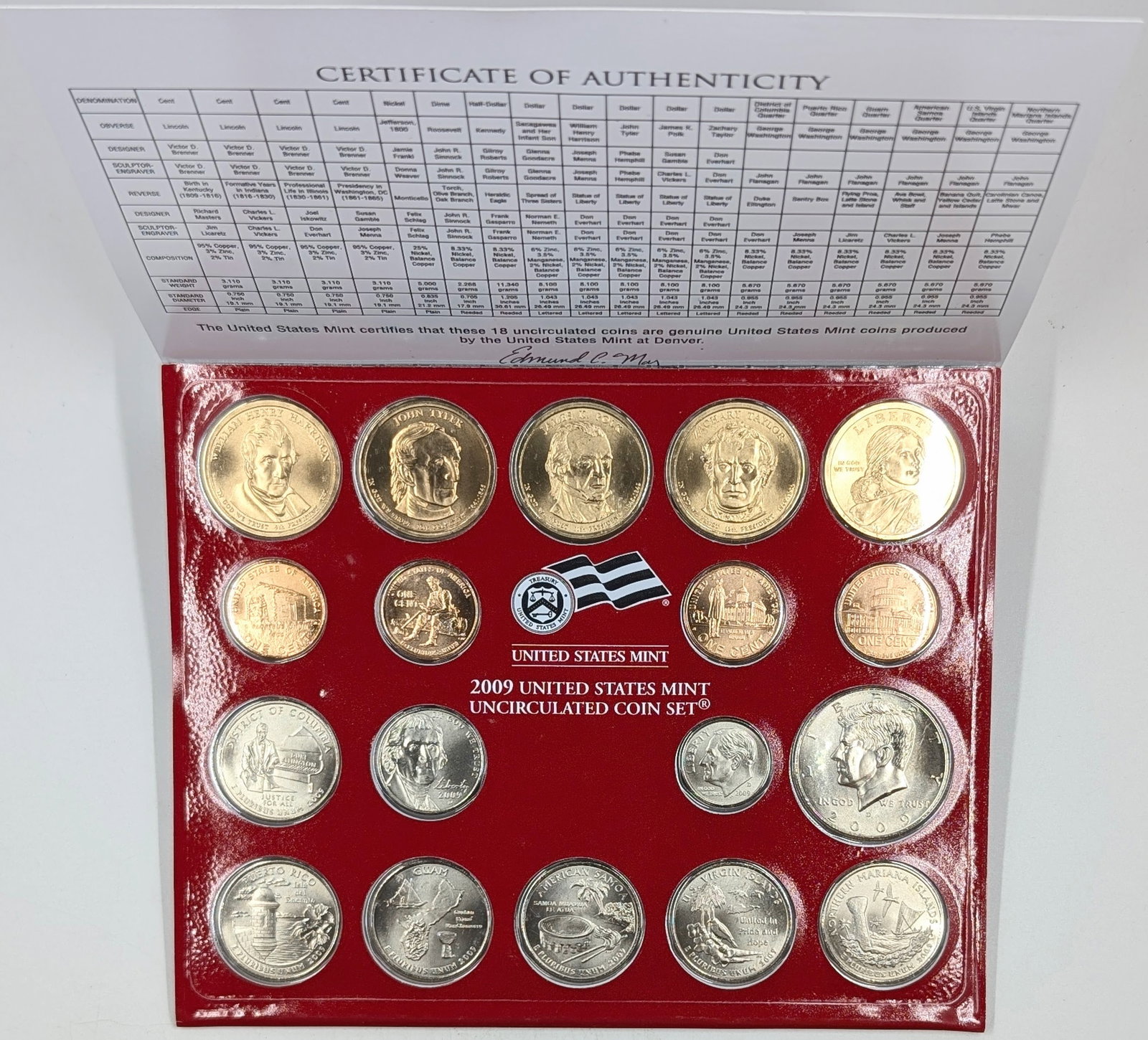 2009-D US Mint Uncirculated Coin Set: Coin 