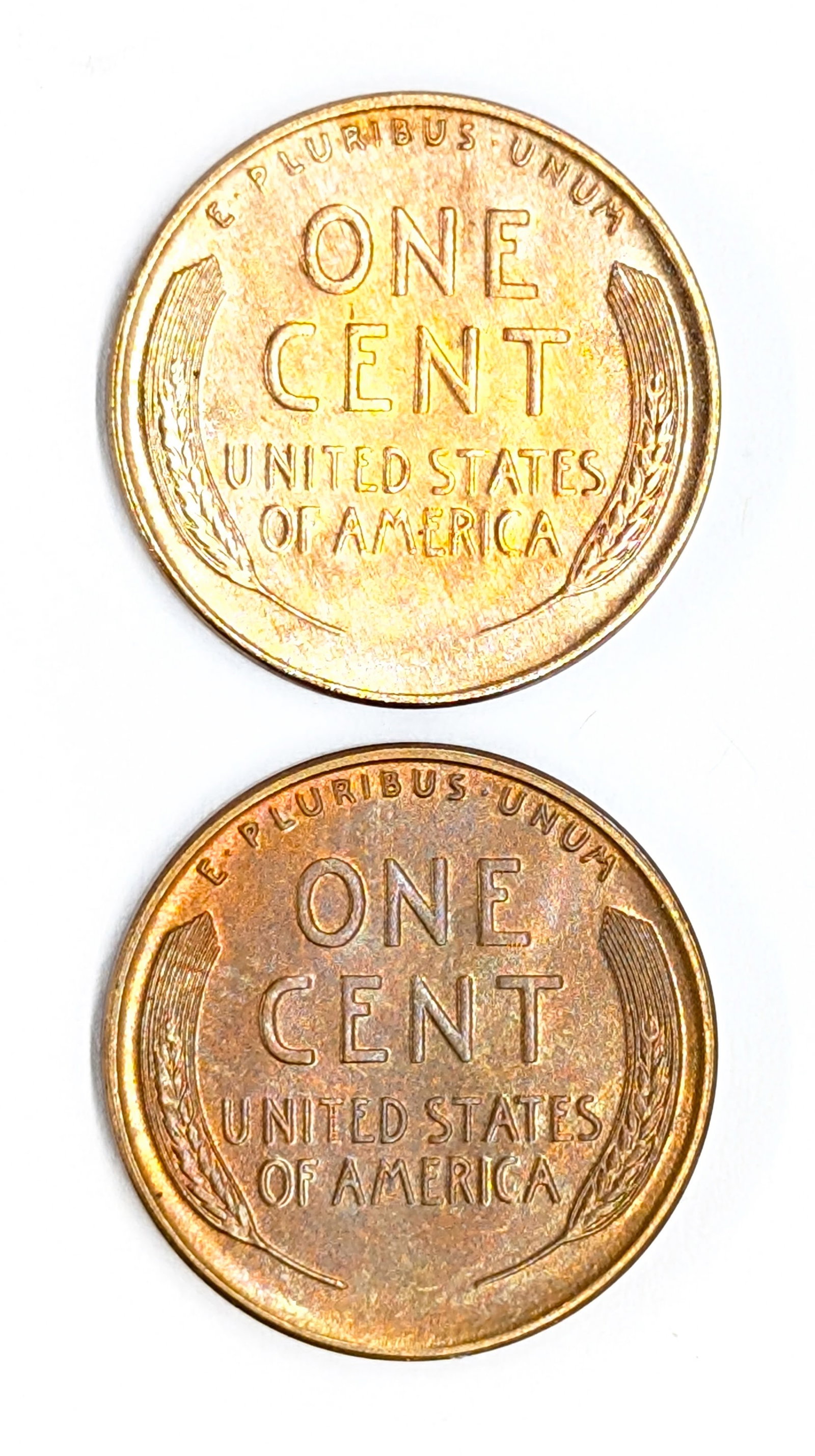 Lot of 2 Uncirculated Wheat Cents - 1936 P/S - 2