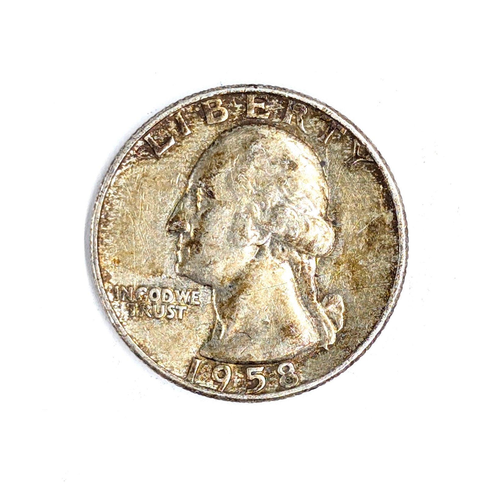 1958-D Silver Washington Quarter: Silver 