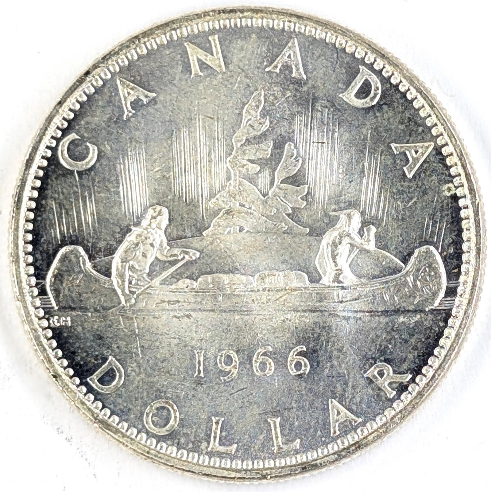 1966 Silver Canadian Dollar: 80% Silver 