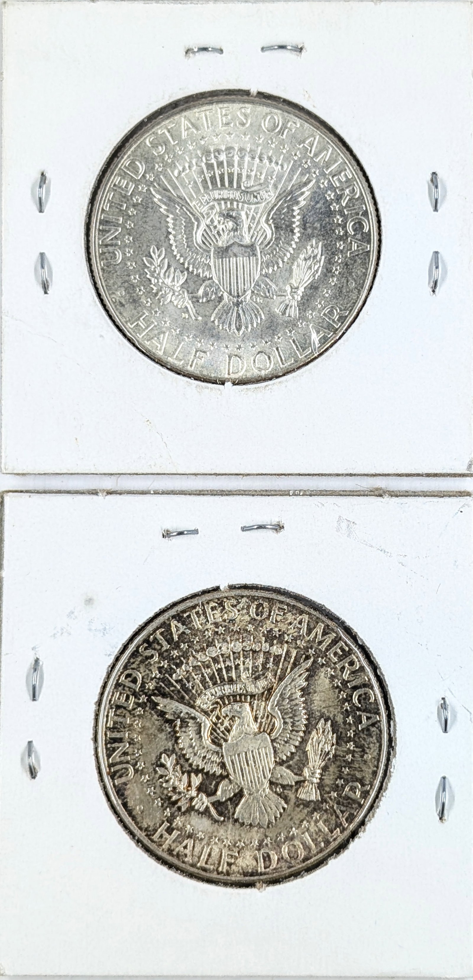 Lot of 2 Silver 1964 John F Kennedy Half Dollars - 2