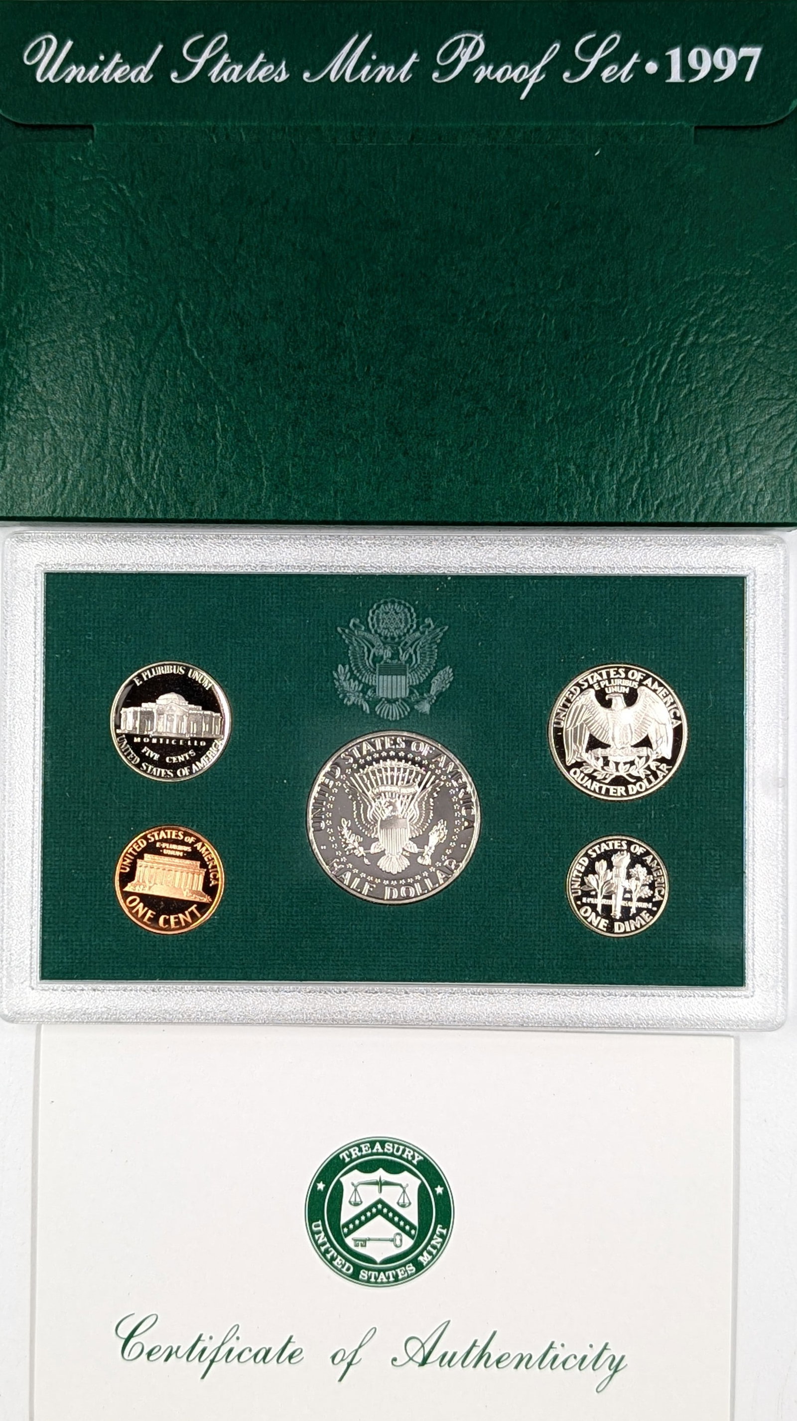 1997 US Mint Proof Set w/ COA - 2