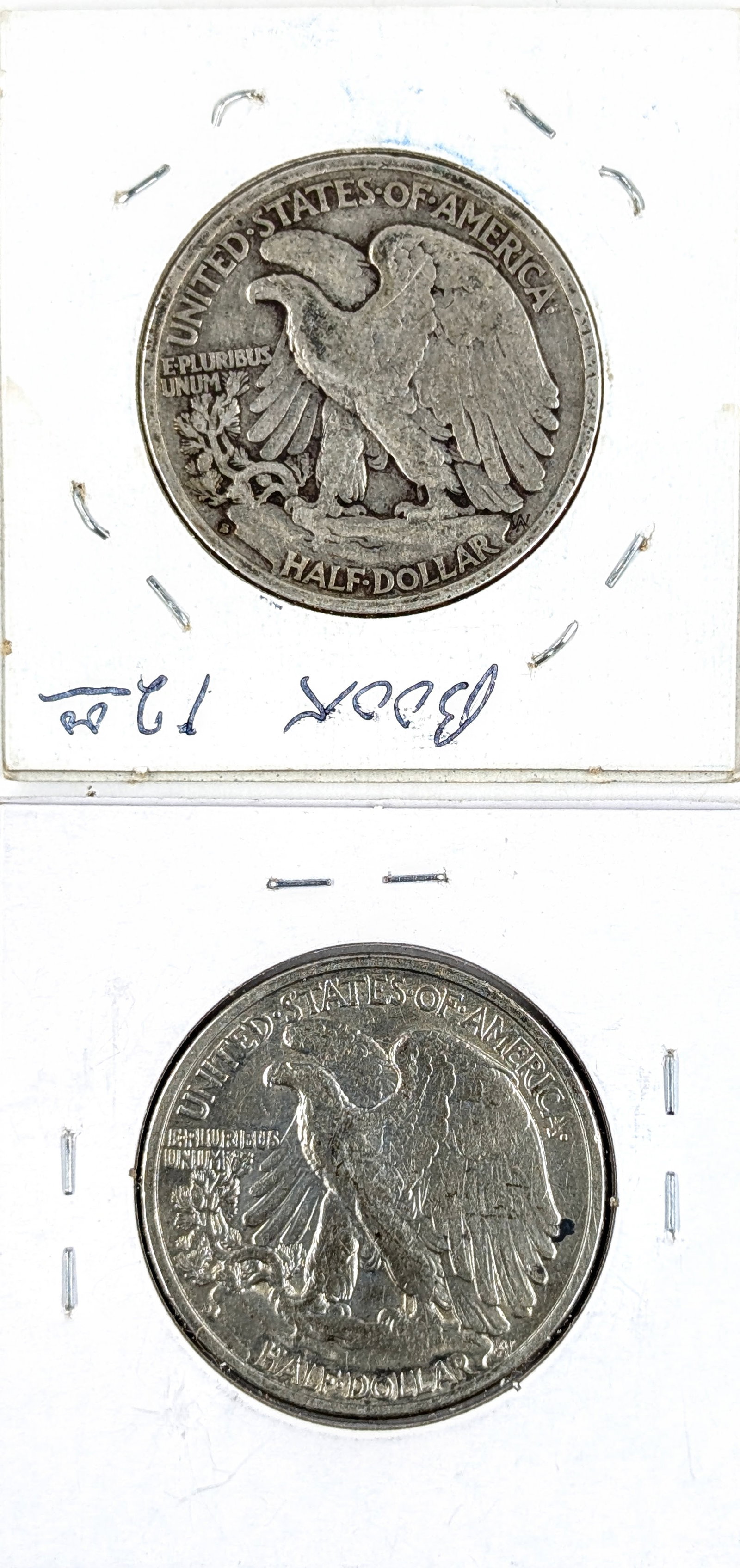 Lot of 2 Silver Walking Liberty Half Dollars- 1939 S/D - 2