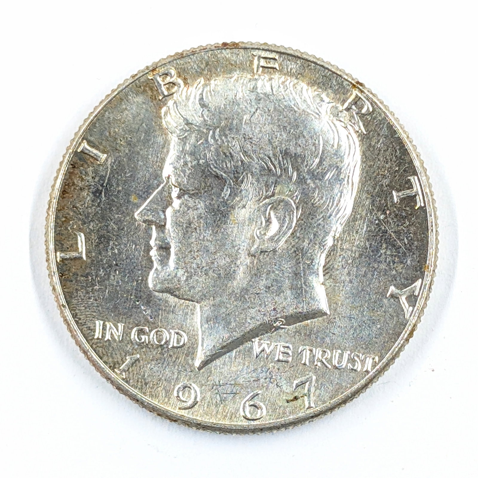 1967 Silver John F Kennedy Half Dollar 40% Silver (1 of 2)