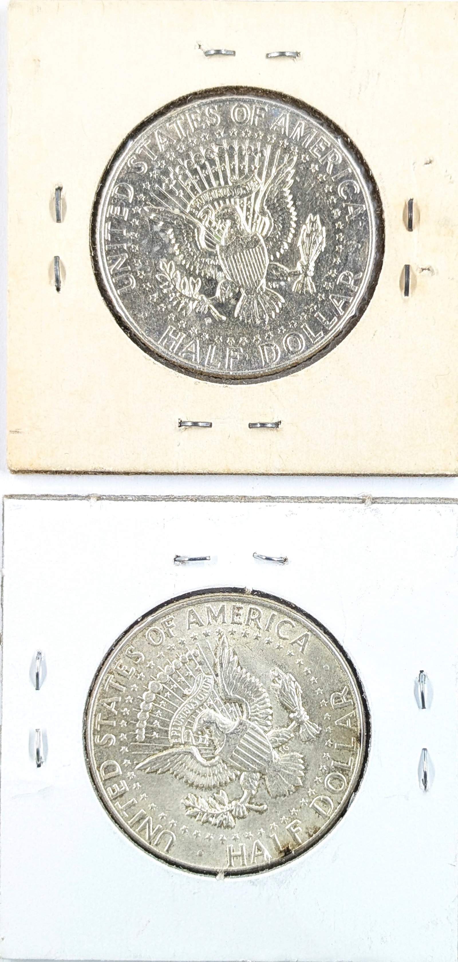 Lot of 2 Silver 1964 John F Kennedy Half Dollars - 2