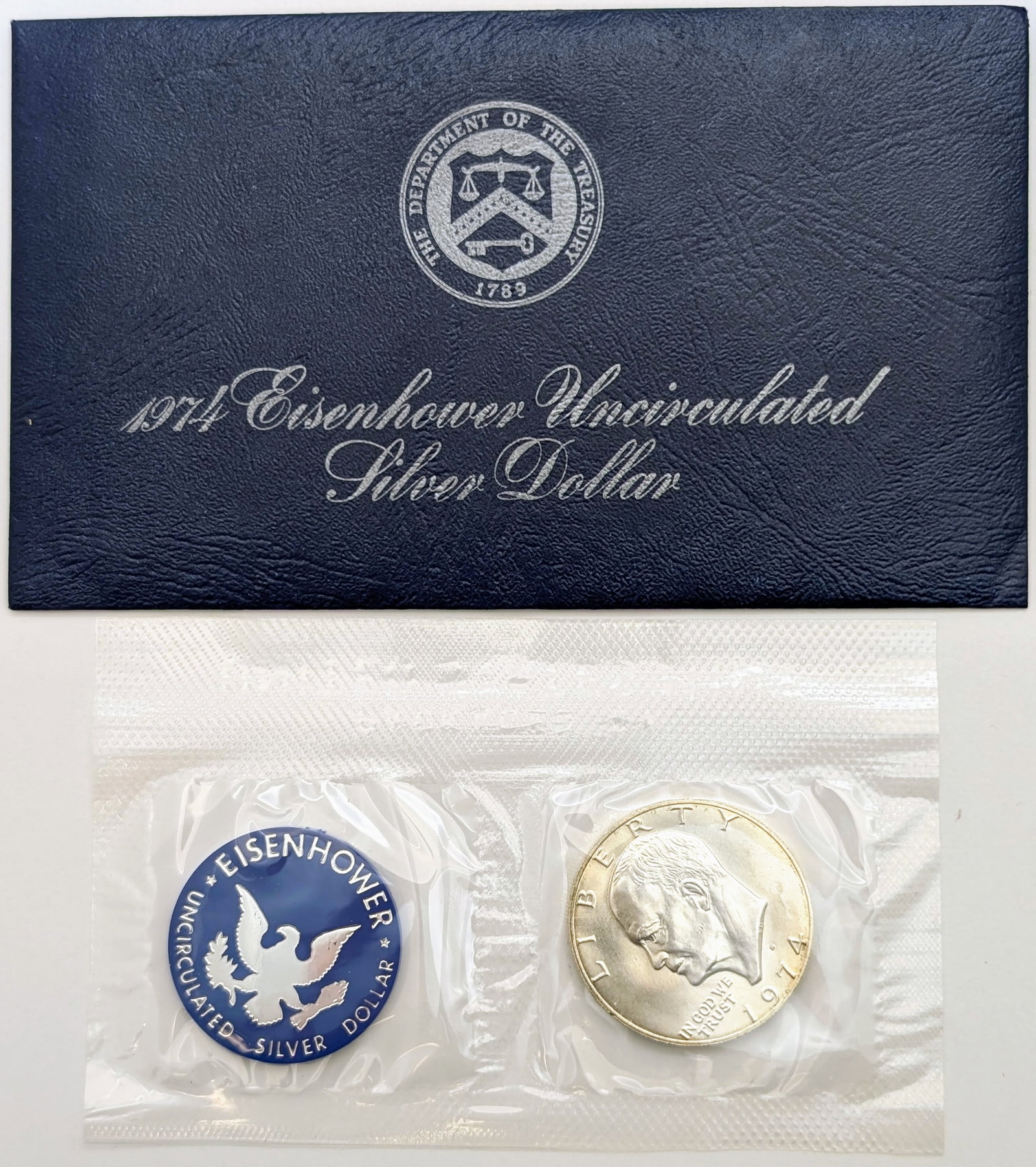 1974 Eisenhower " Ike" Uncirculated Silver Dollar (1 of 2)