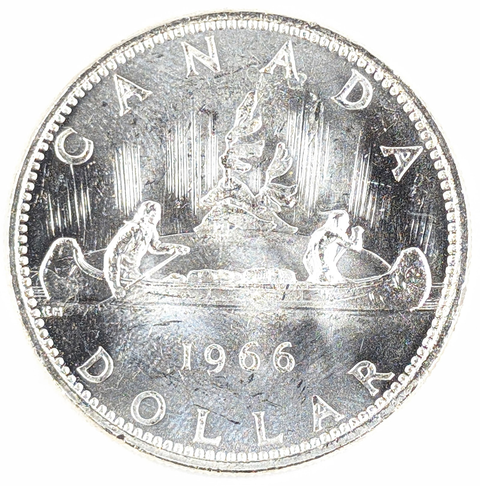 1966 Silver Canadian Dollar- 80% Silver/ BU (1 of 2)
