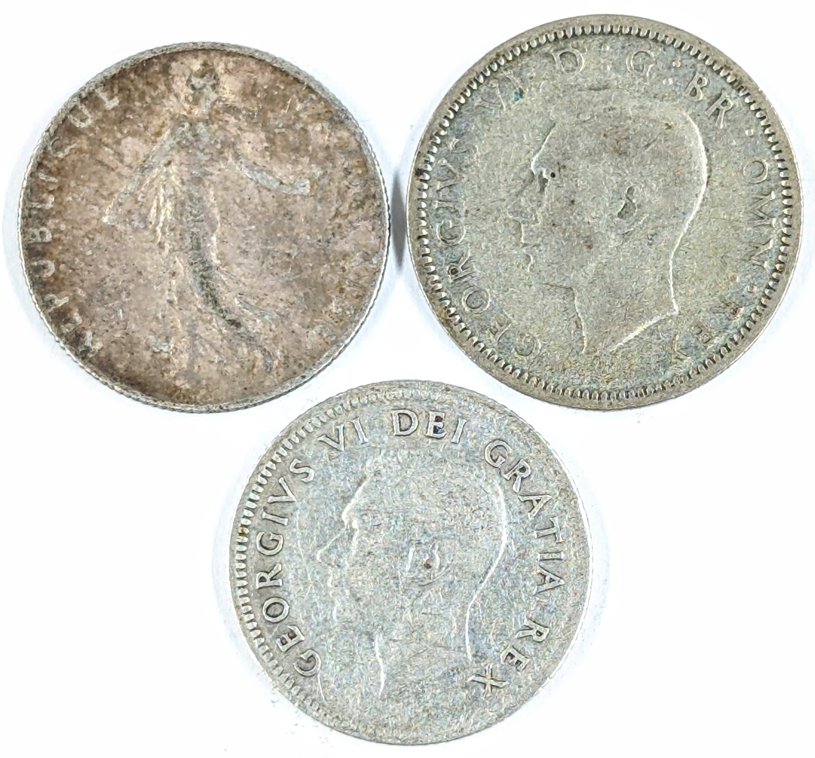 Lot of 3 Silver Foreign Coins - 2