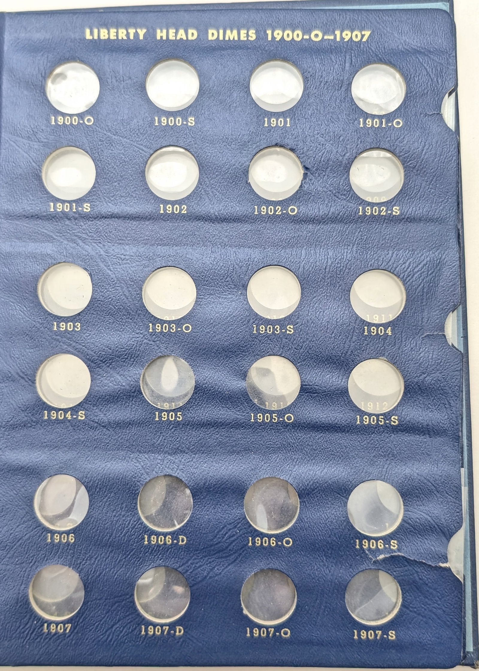 Whitman Liberty Dimes Empty Coin Album- 1892-1916 - 3