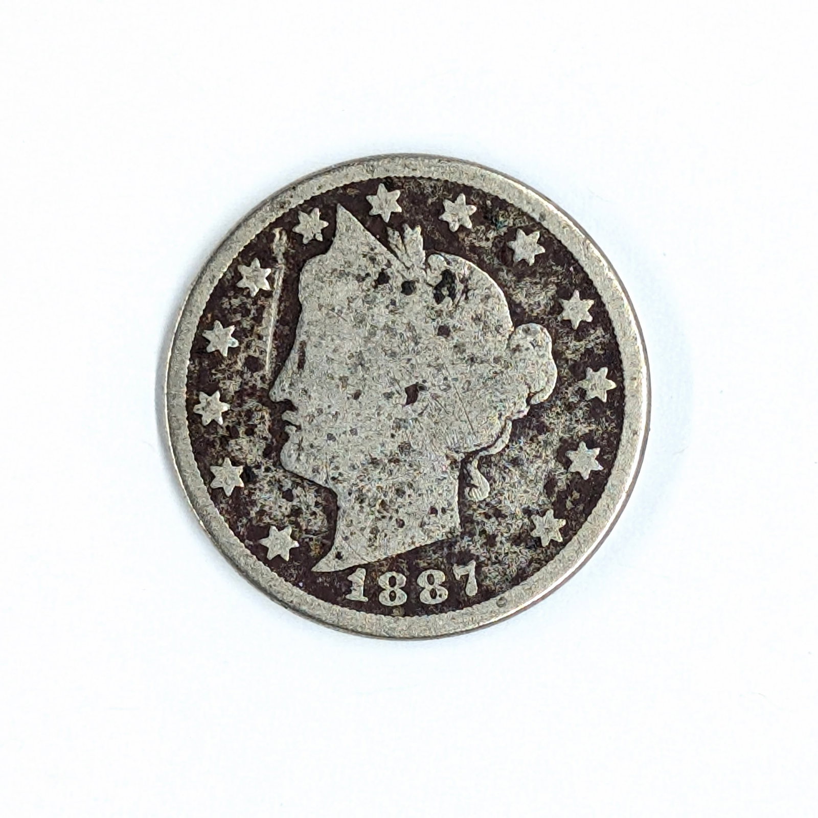 1887 Liberty V Nickel: Coin 