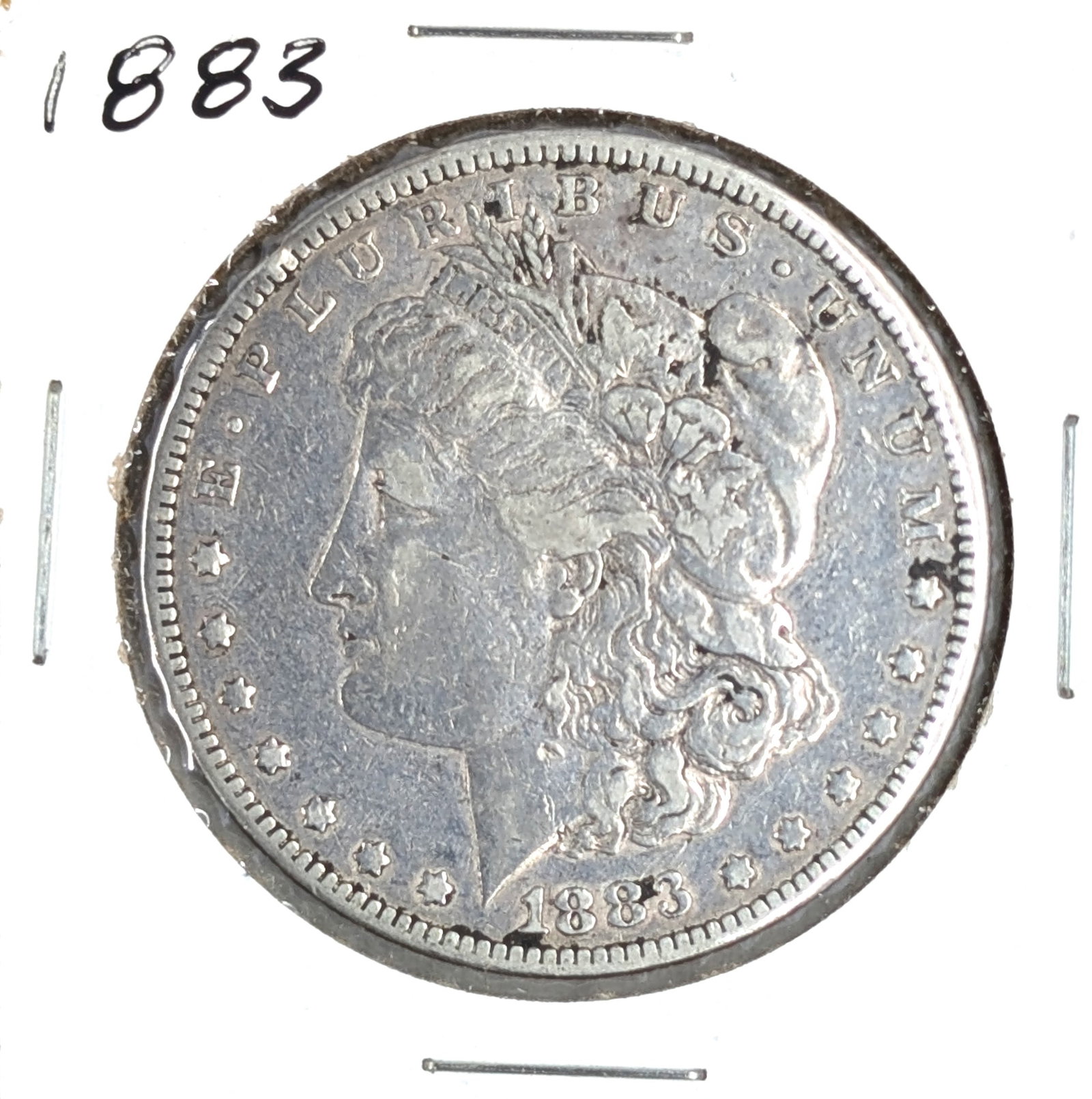 1883 Morgan Silver Dollar: Silver 
