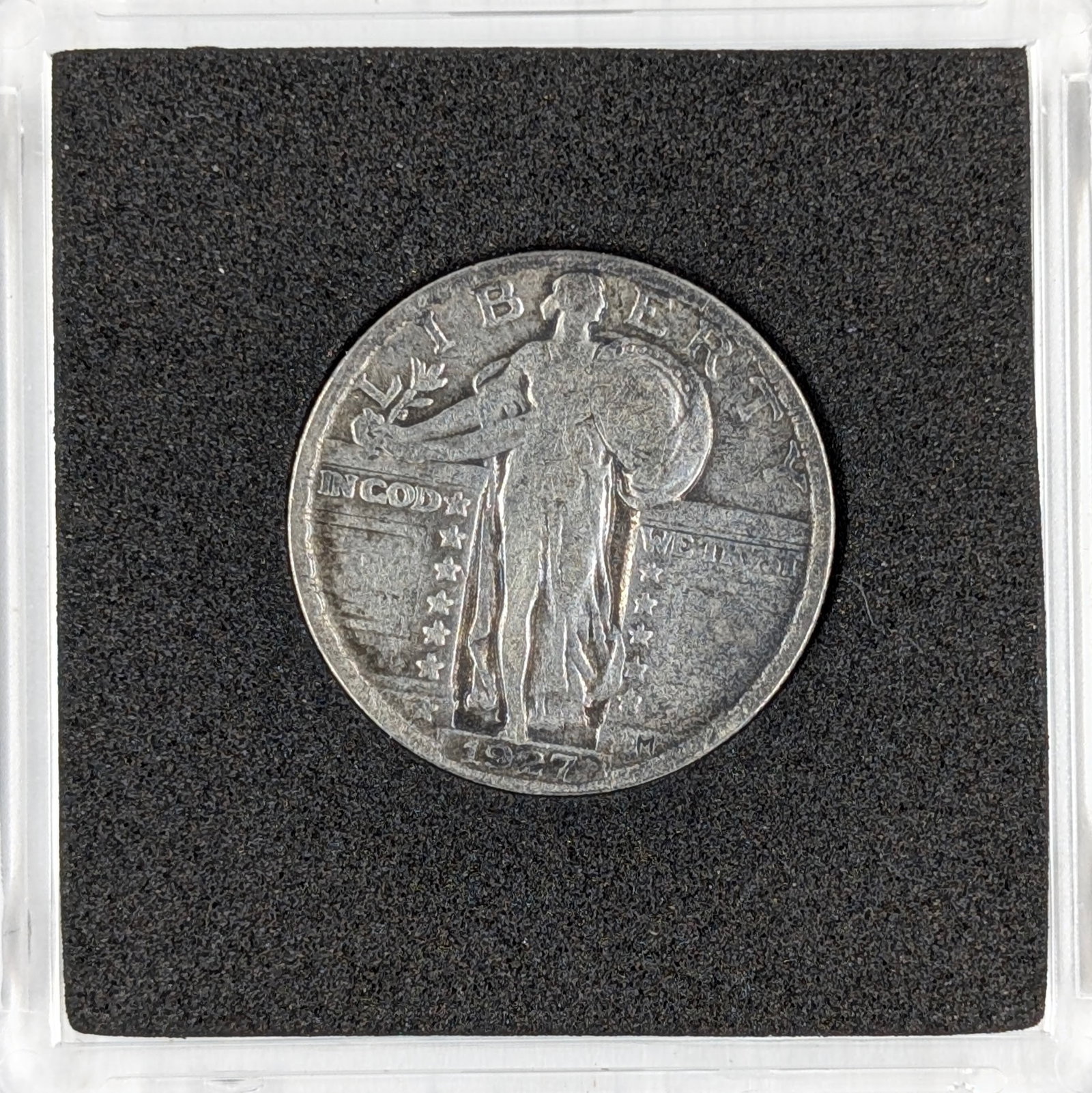 1927 Silver Standing Liberty Quarter: Silver 
