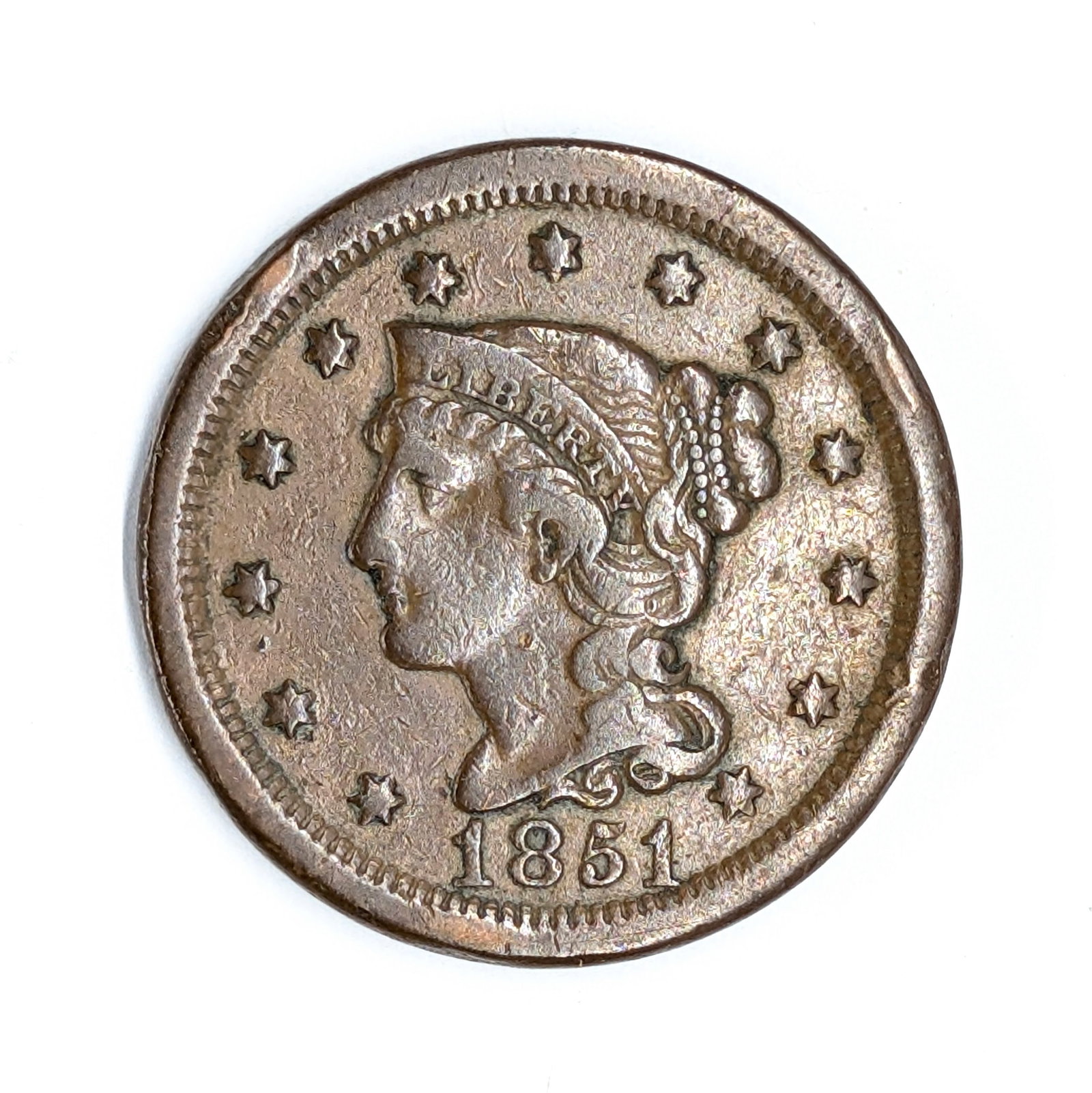 1851 Large Cent: Coin