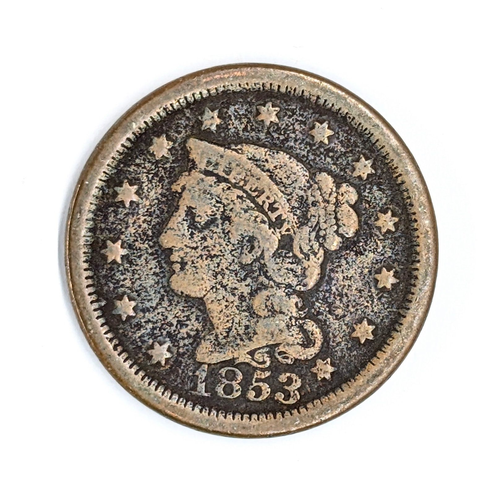1853 Large Cent: Coin