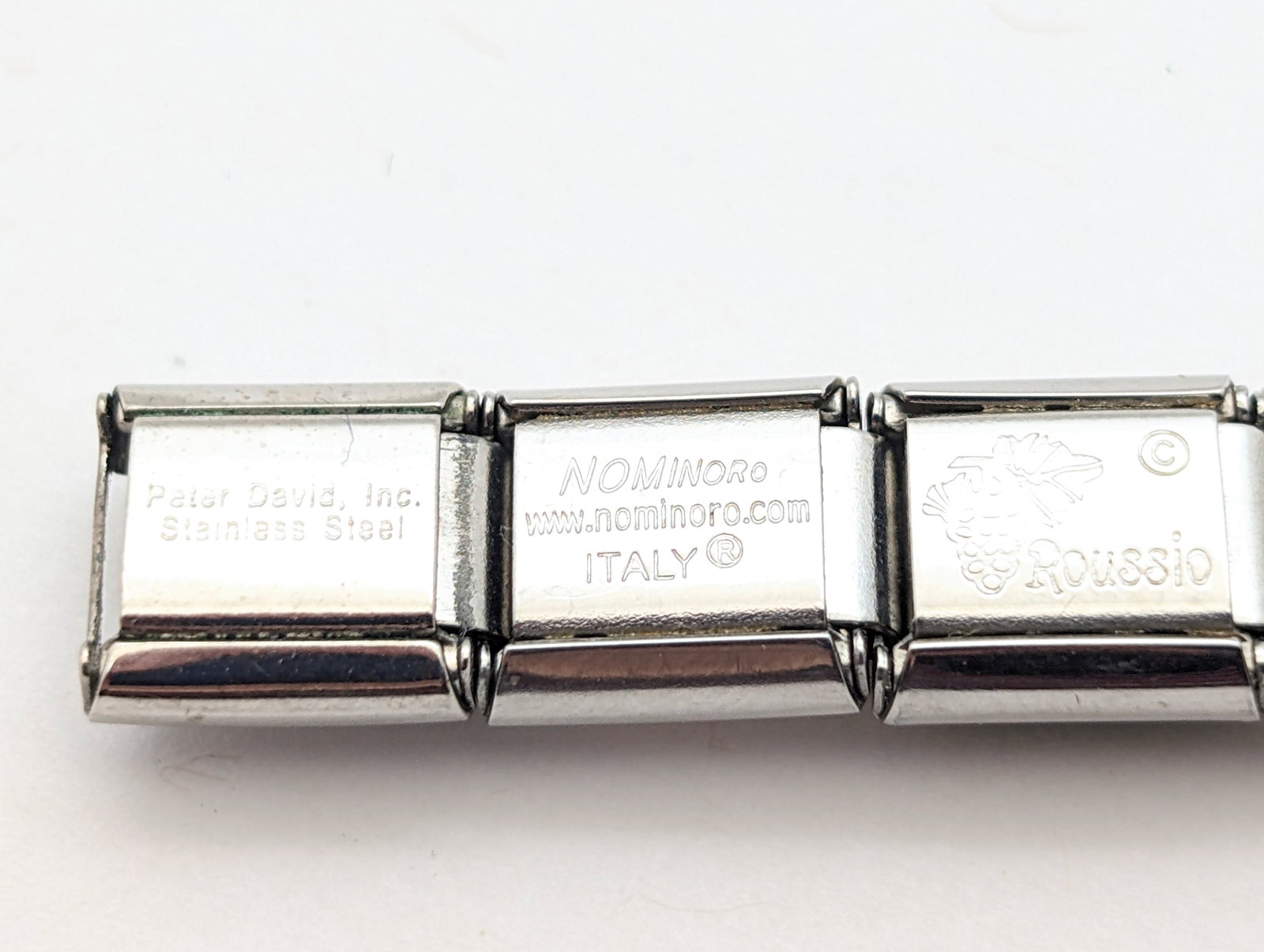 Italian Nominoro Personal Links Ladies Bracelet - 6