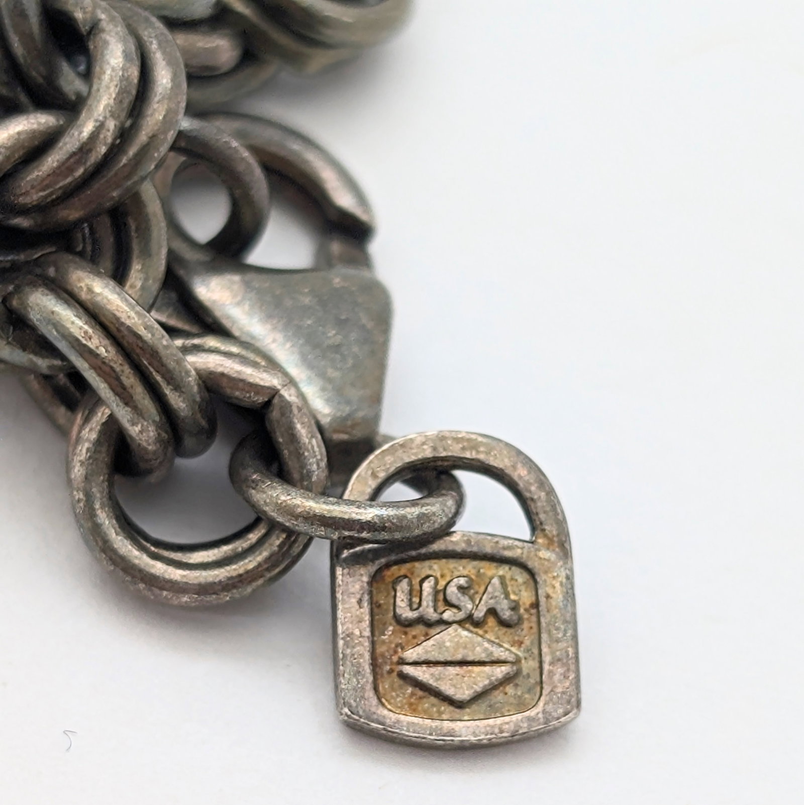 Sterling Silver Double Rolo Link Chain Necklace - 30.42g - 5