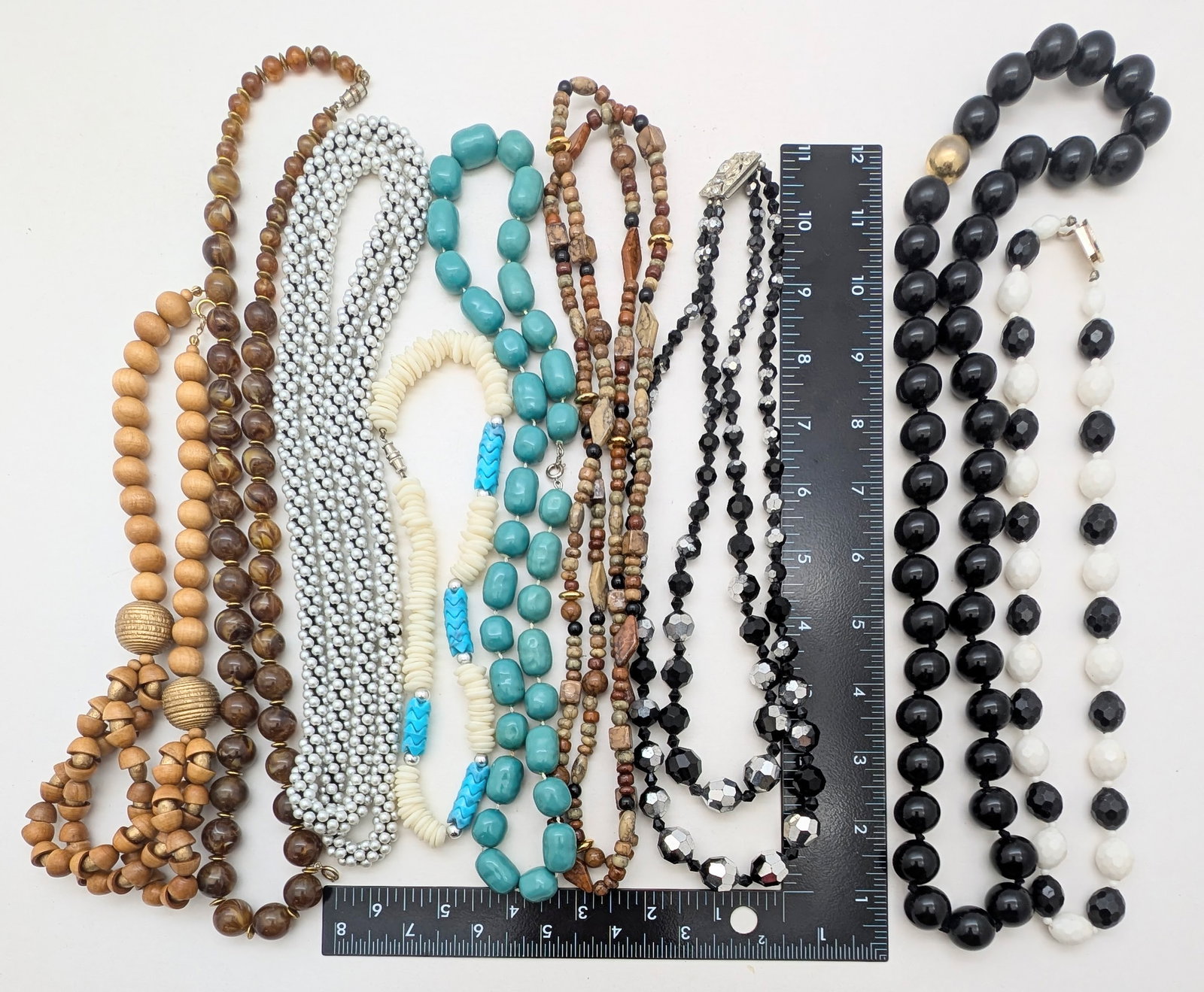 Large Lot of Beaded Costume Ladies Necklaces - 7