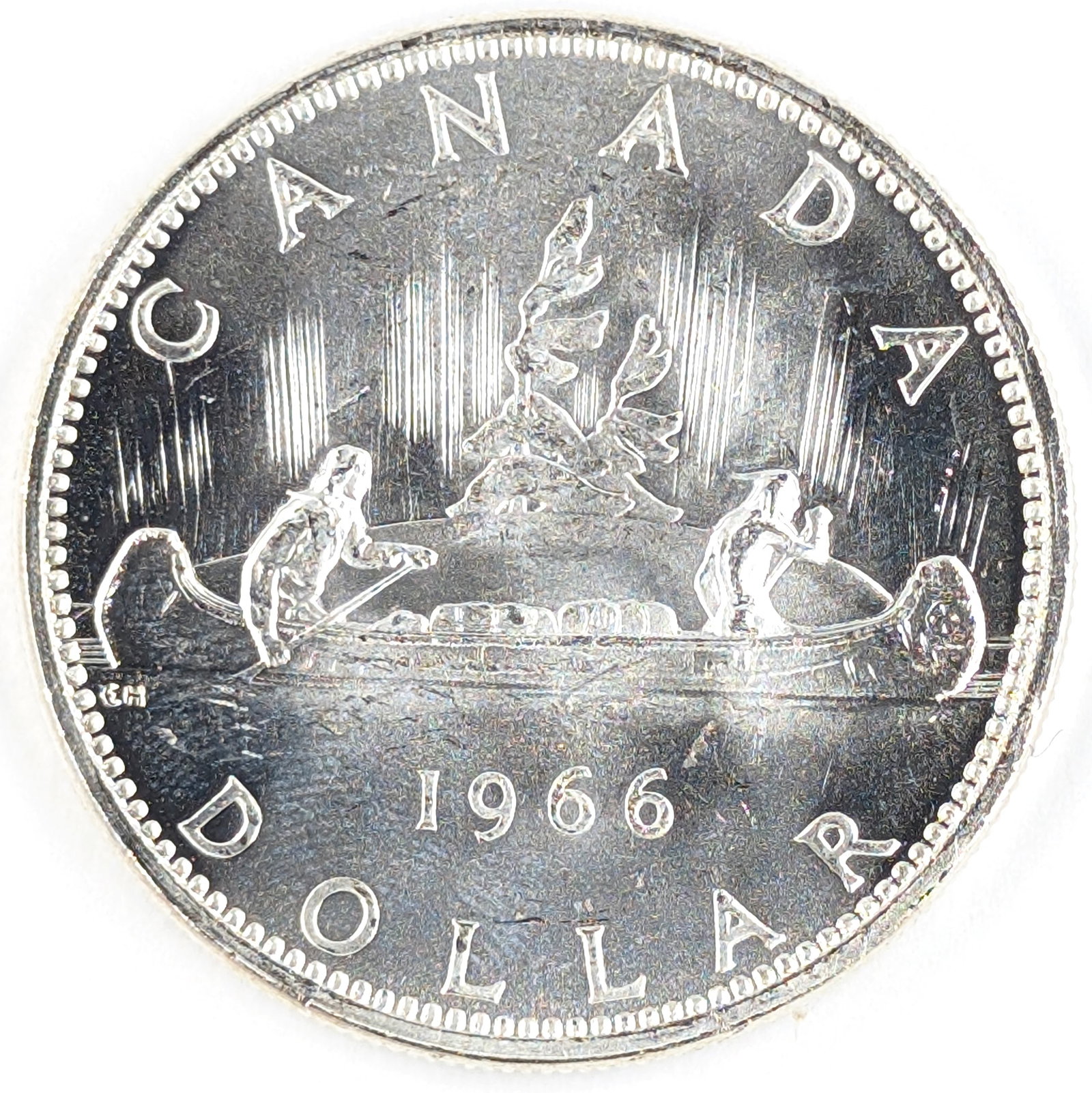 1966 Silver Canadian Dollar: 80% Silver 