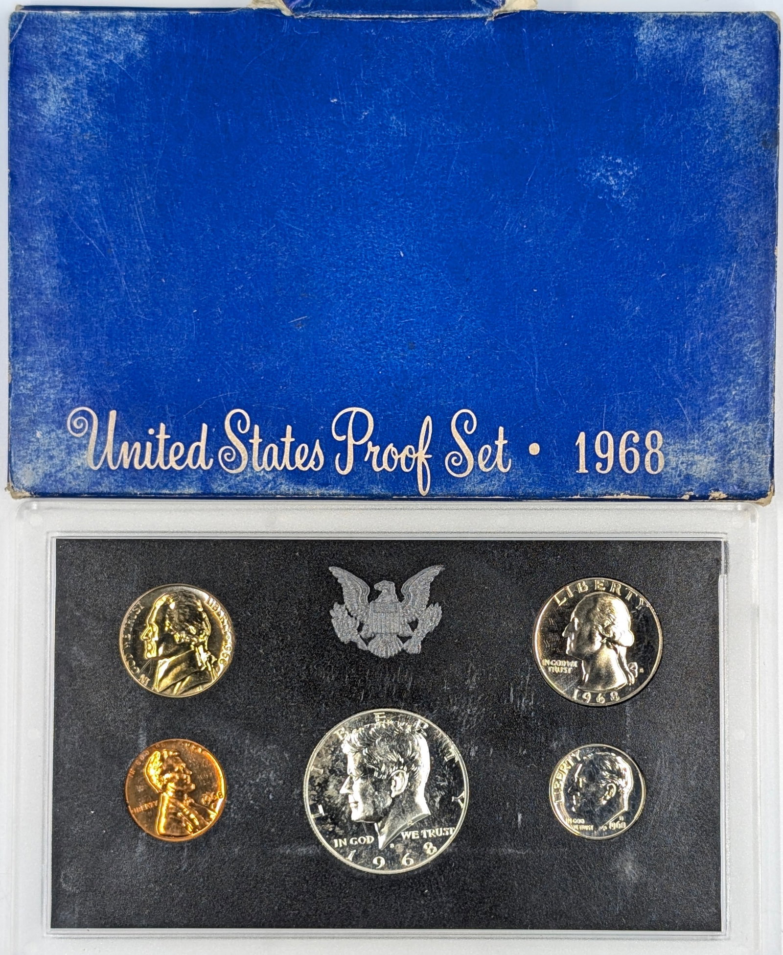 1968 US Mint Proof Set w/ Silver JFK Half (1 of 2)