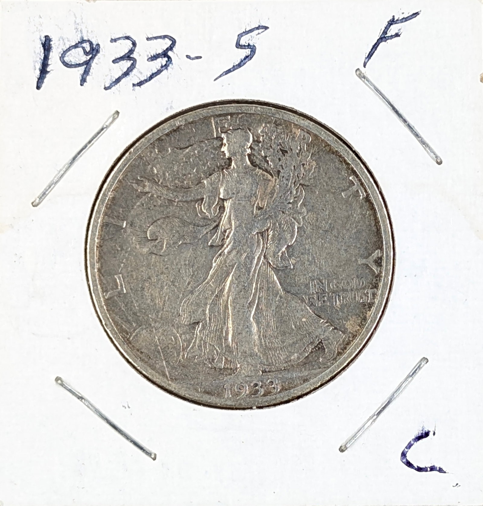 1933-S Silver Walking Liberty Half Dollar: Silver