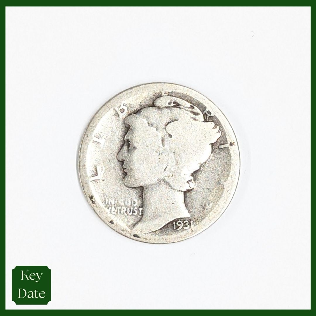 FEATURE 1931-D Silver Mercury Dime: FEATURE 