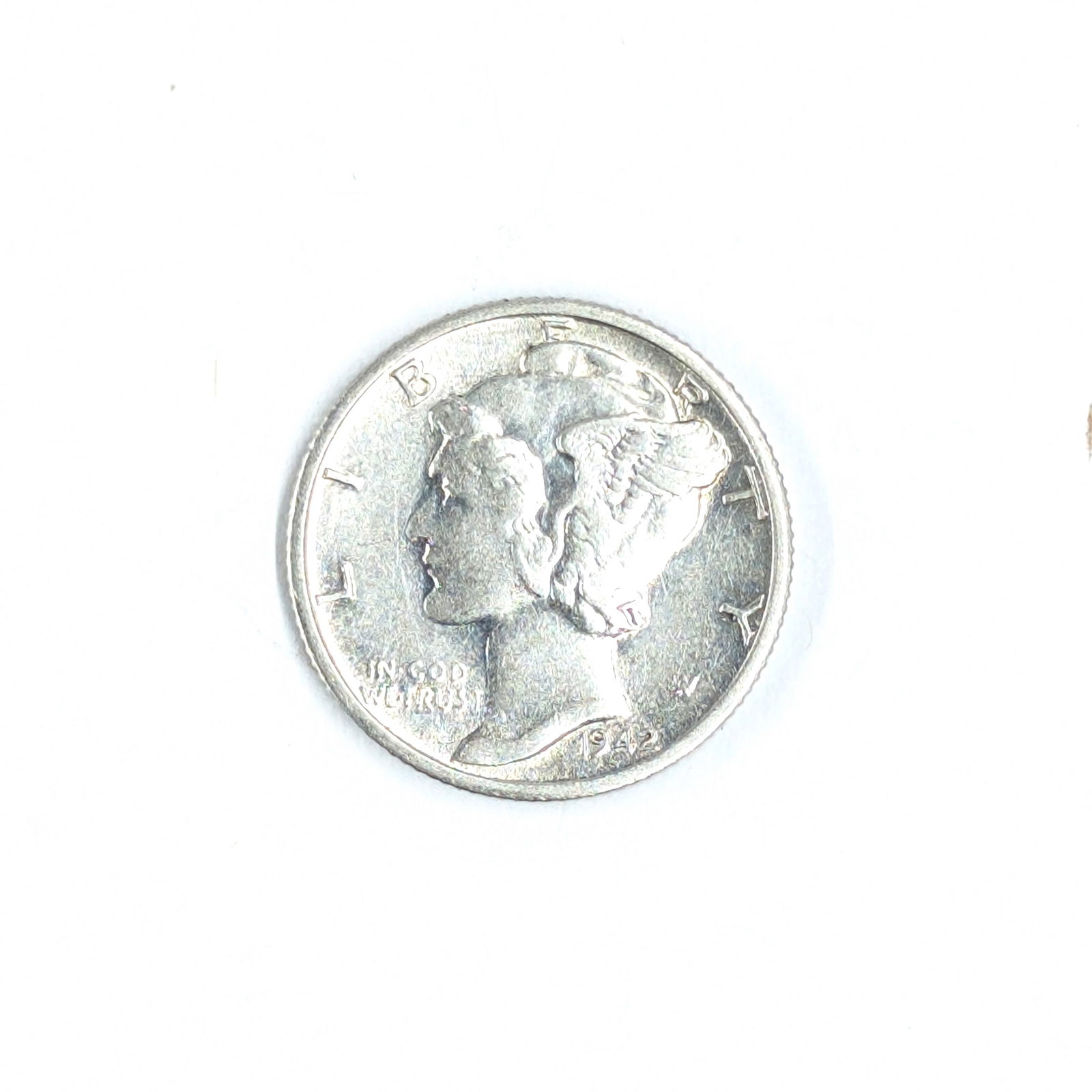 1942-S Silver Mercury Dime - Uncirculated: Silver 