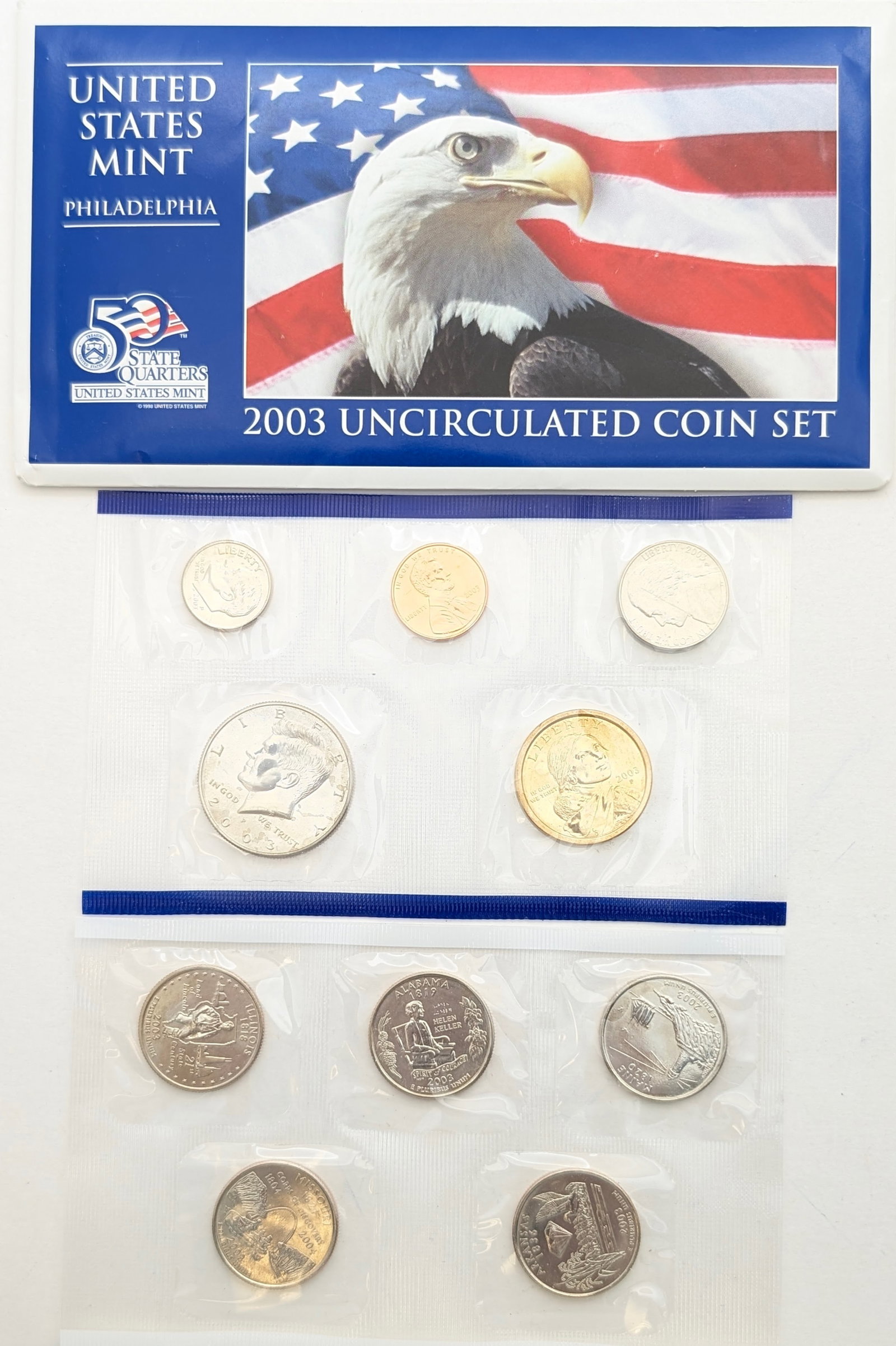 2003-P US Mint Uncirculated Coin Set (1 of 2)