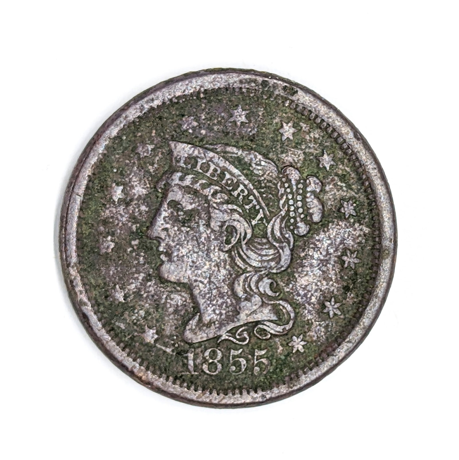 1855 Large Cent: Coin