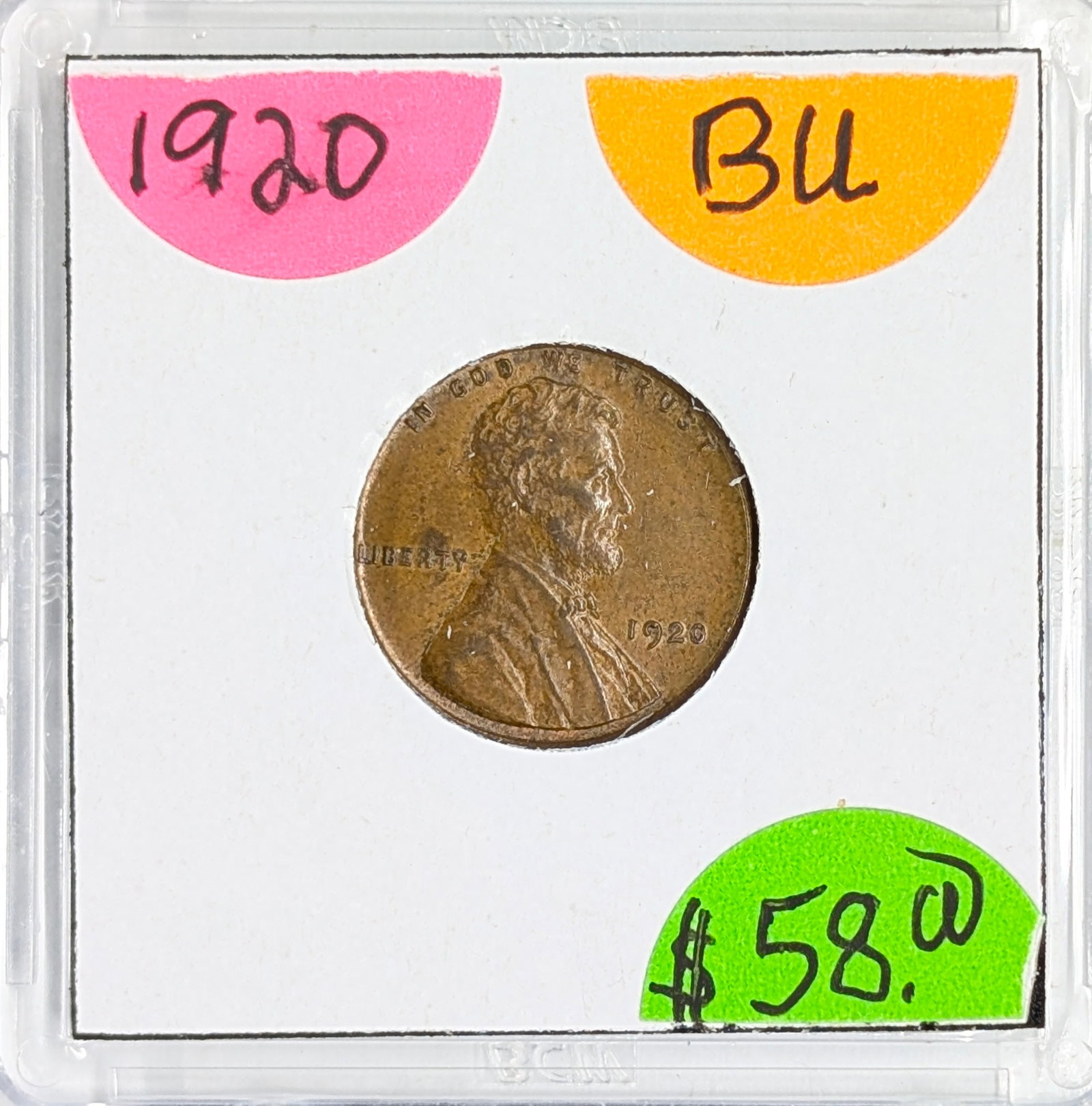 1920 Wheat Cent: Good Condition