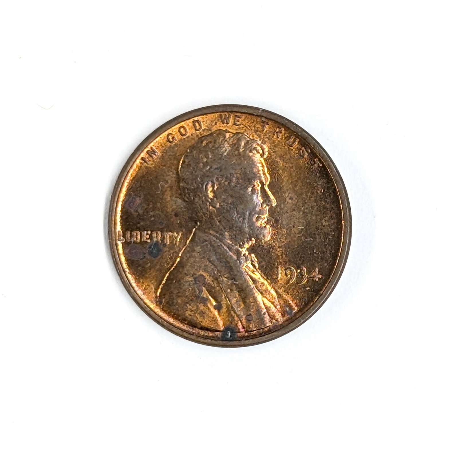 1934 Wheat Cent - AU: Coin