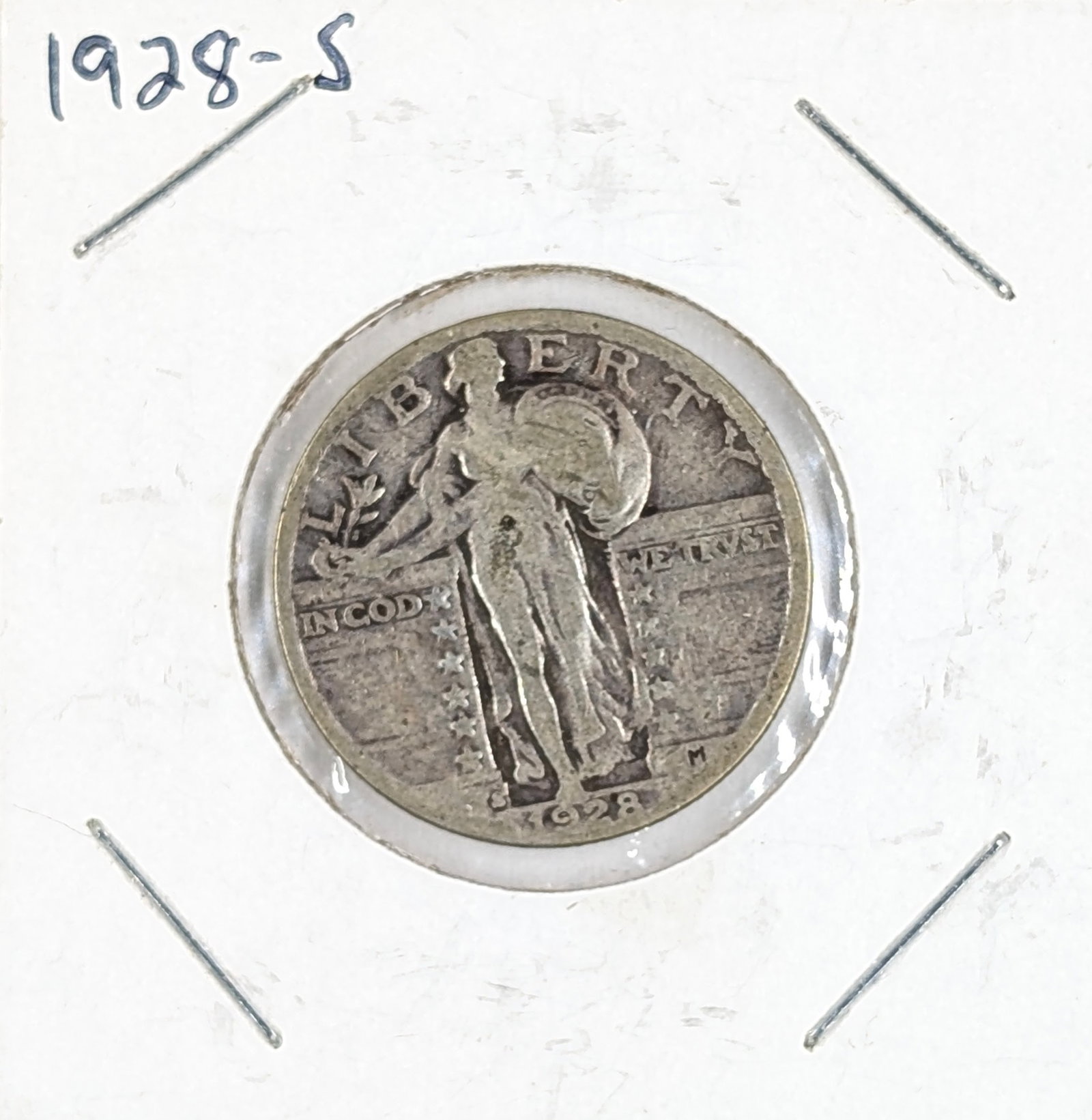 1928-S Silver Standing Liberty Quarter: Silver 