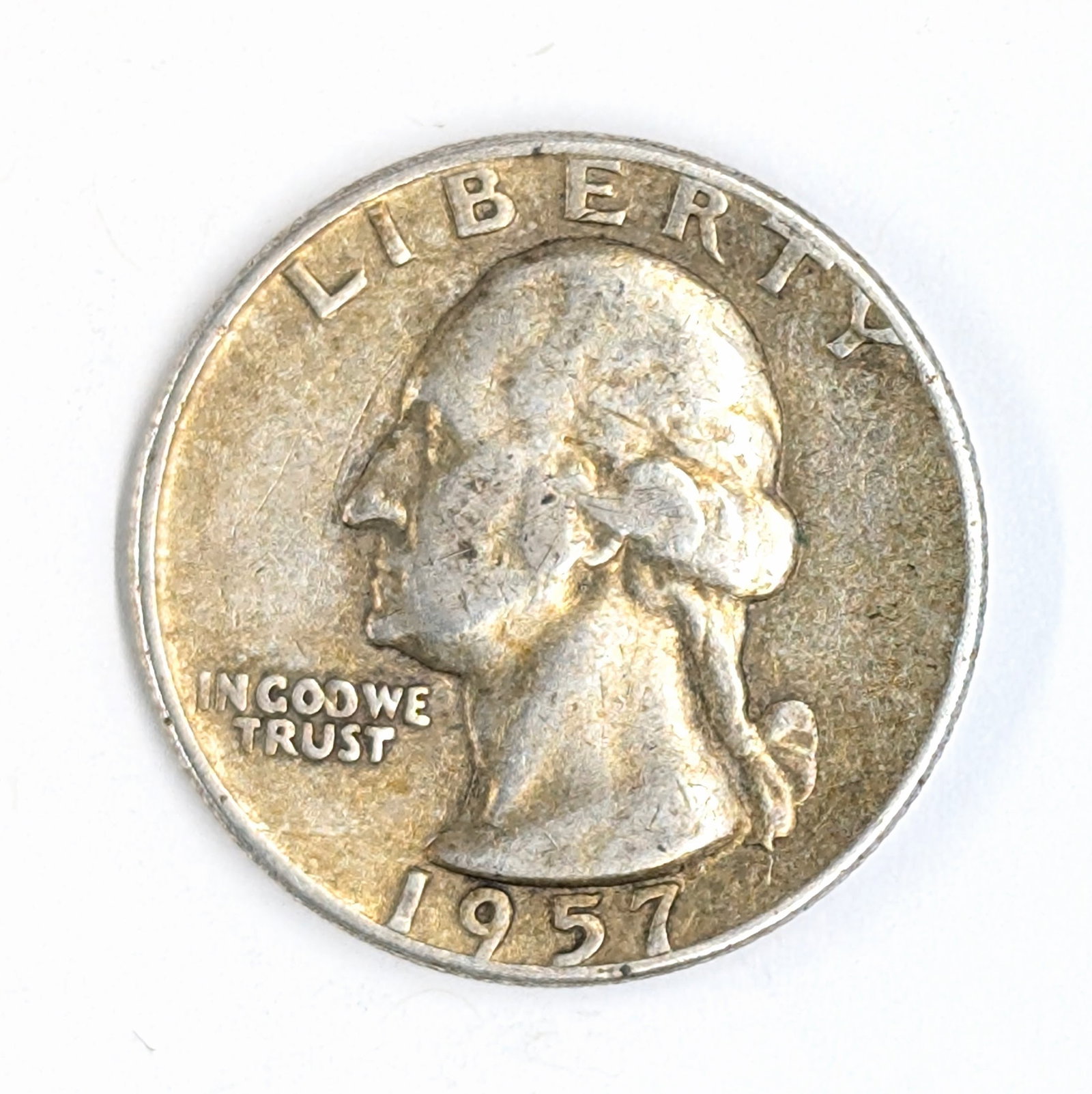 1957-D Silver Washington Quarter: Silver 