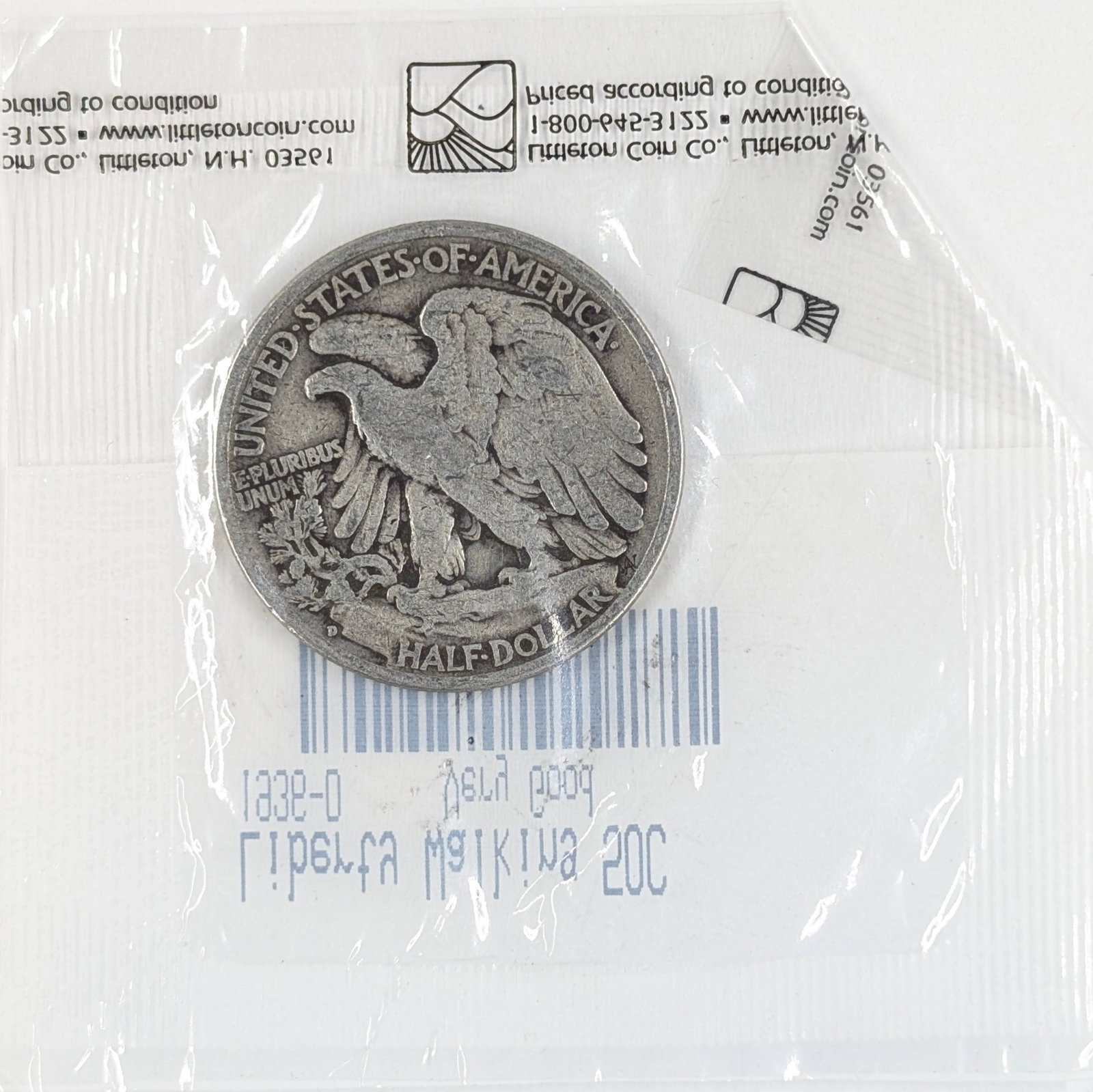 1936-D Silver Walking Liberty Half Dollar - 2