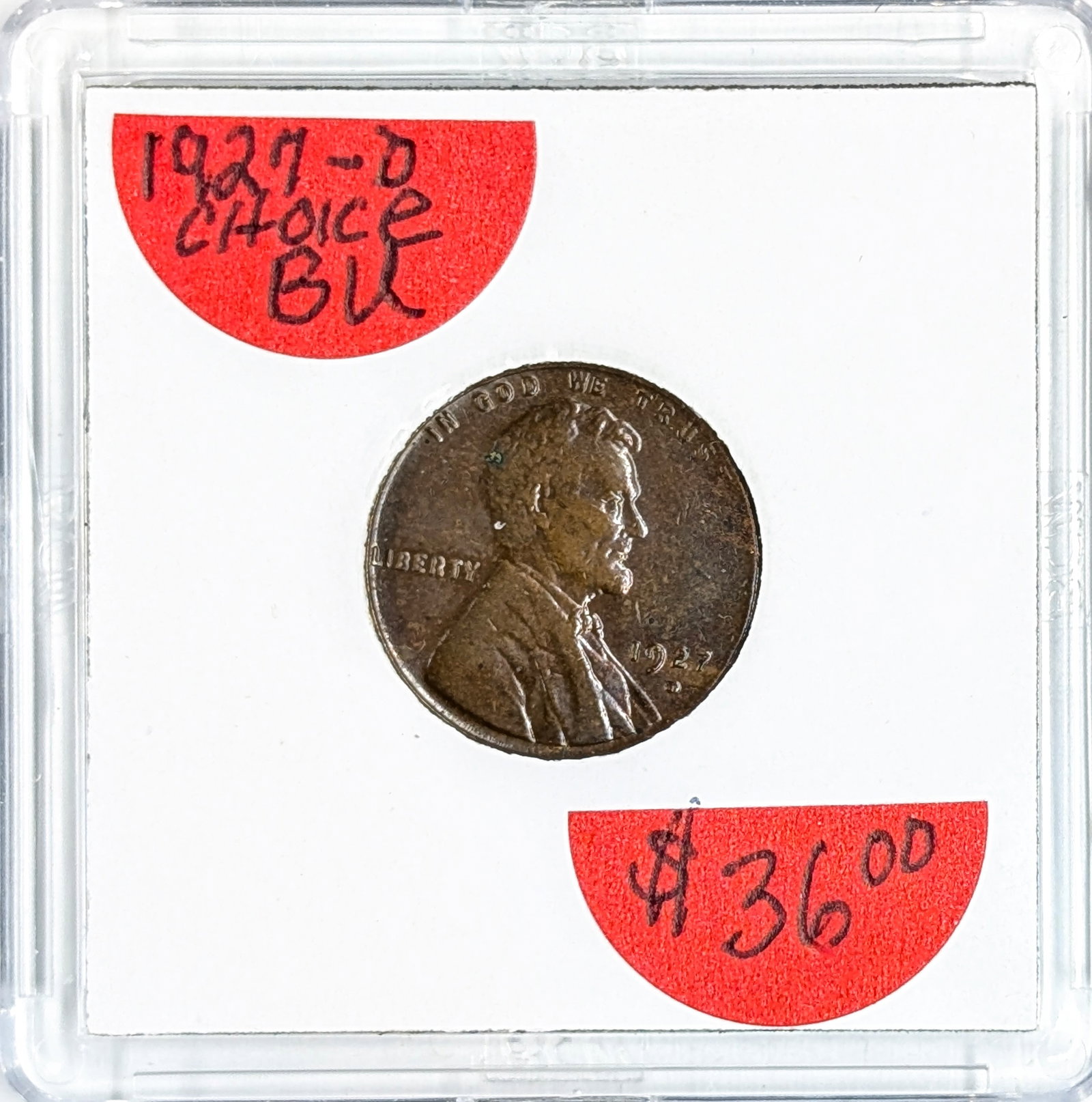 1927-D Wheat Cent - AU: Coin 