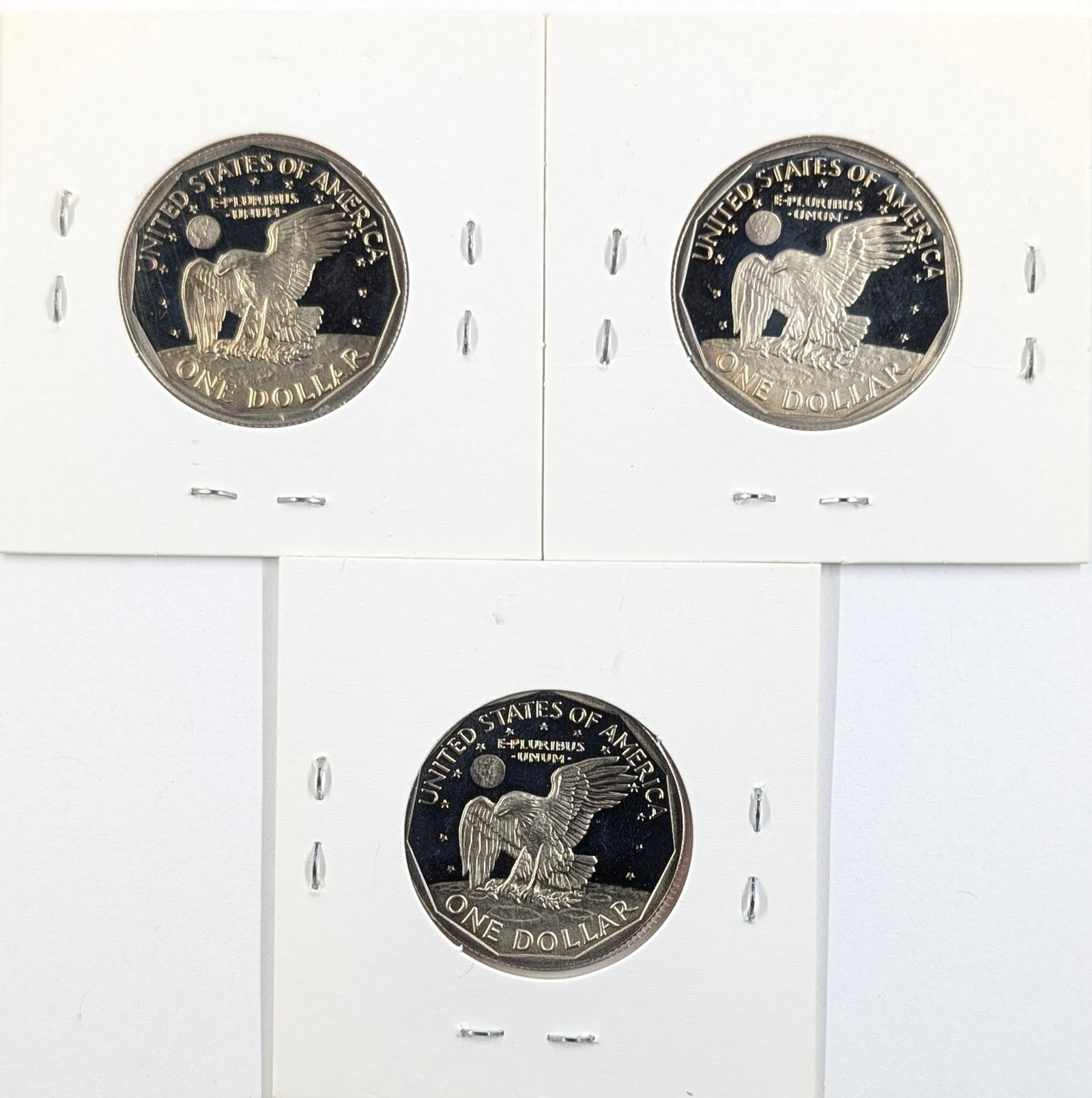 Lot of 3 Uncirculated 1981-S Susan B. Anthony Dollars - 2