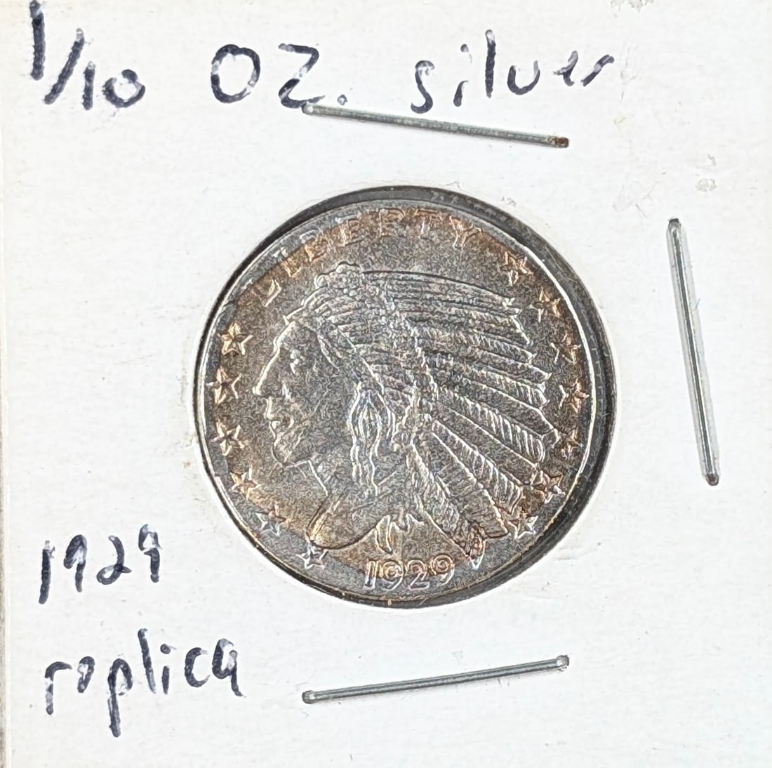 1/10 oz Fine .999 Silver Round - Golden State Mint - Toned: Silver 