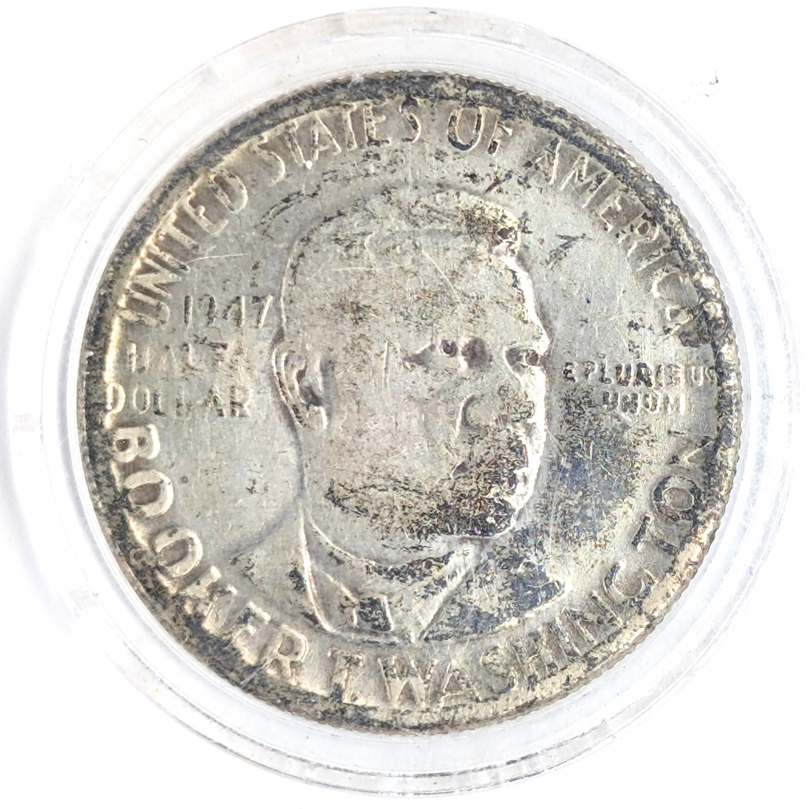1947 Silver Booker T Washington Half Dollar (1 of 2)