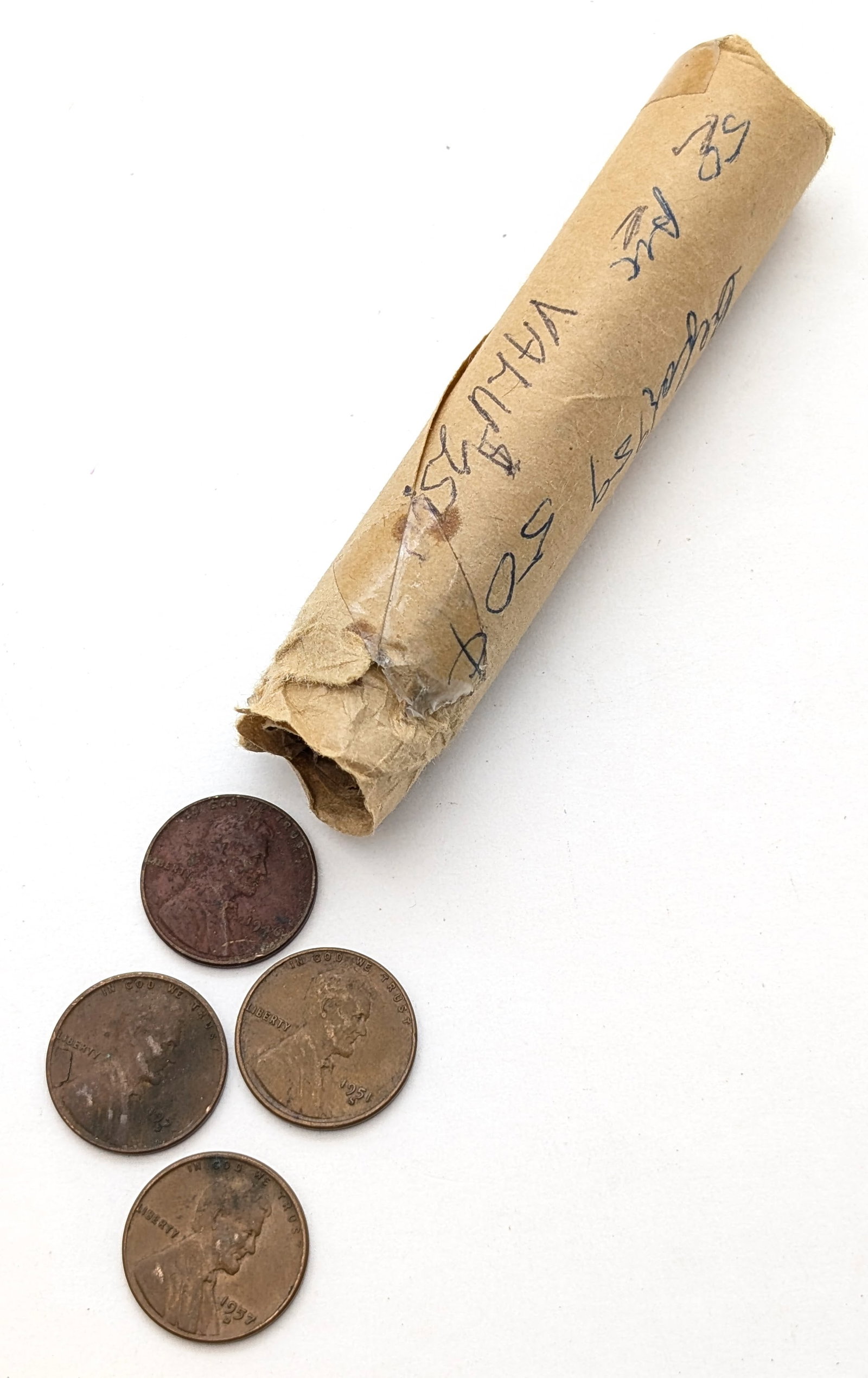 Roll of 50 Wheat Cents - Mixed dates: Coin