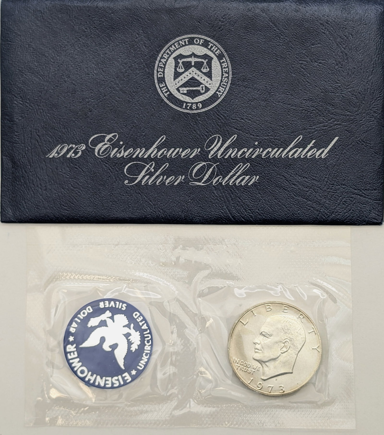 1973 Eisenhower " Ike" Uncirculated Silver Dollar (1 of 2)
