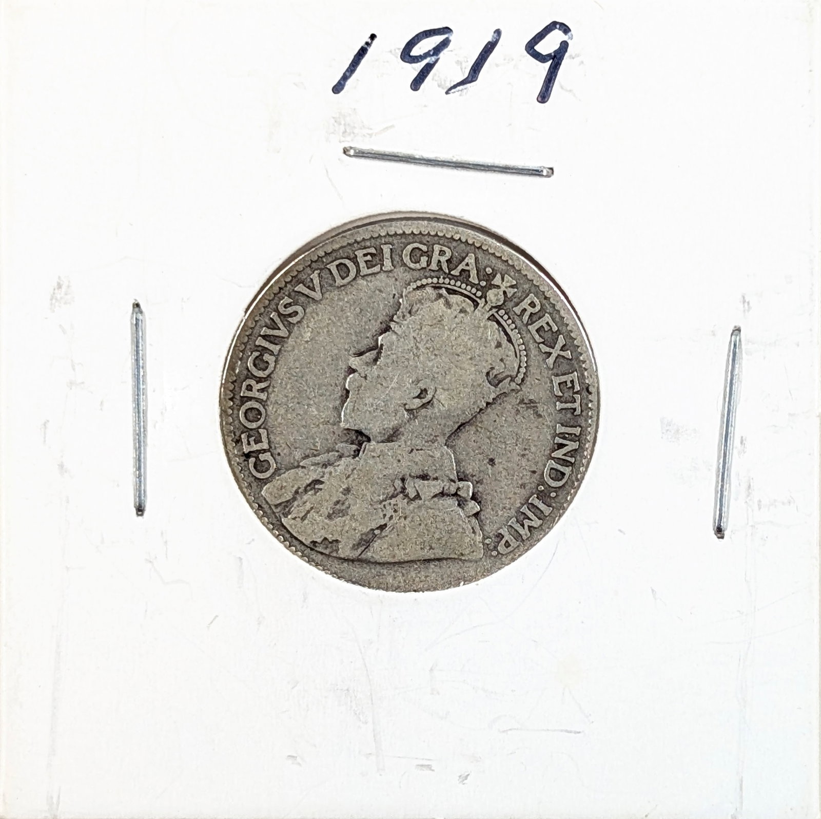 1919 Canadian Silver Quarter: Silver 