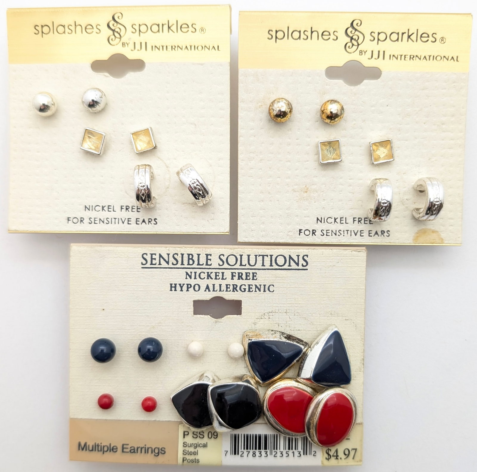 Lot of NWT Vintage Ladies Earrings - Great for Sensitive Ears!: Jewelry