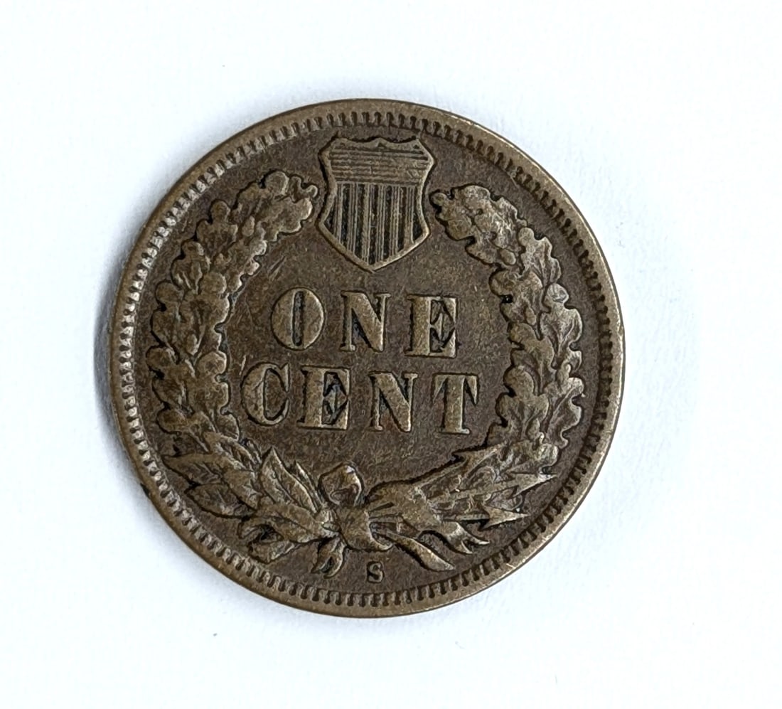 FEATURE 1908-S Indian Head Cent- Key Date - 2