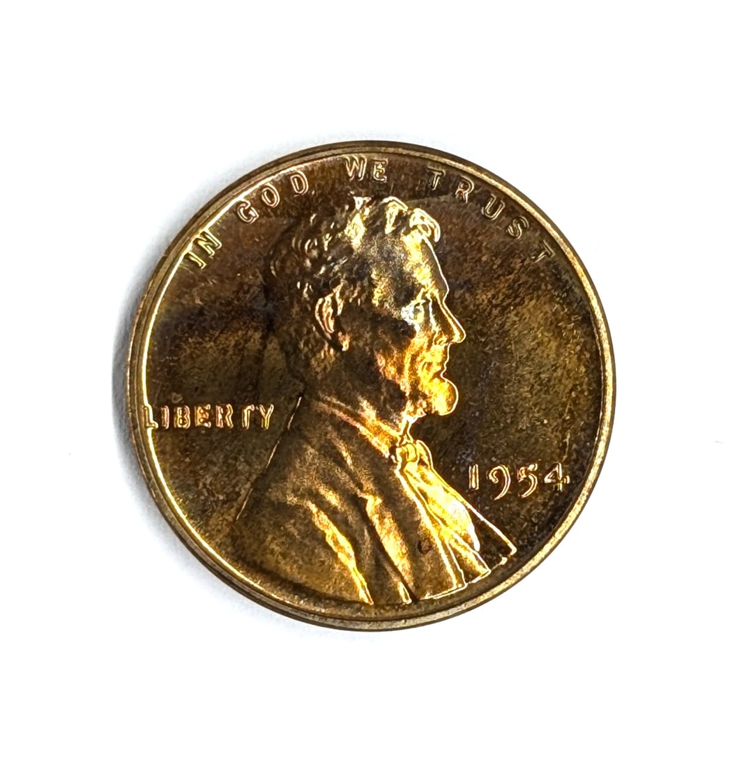 1954 Wheat Cent- Uncirculated, Toned - 2
