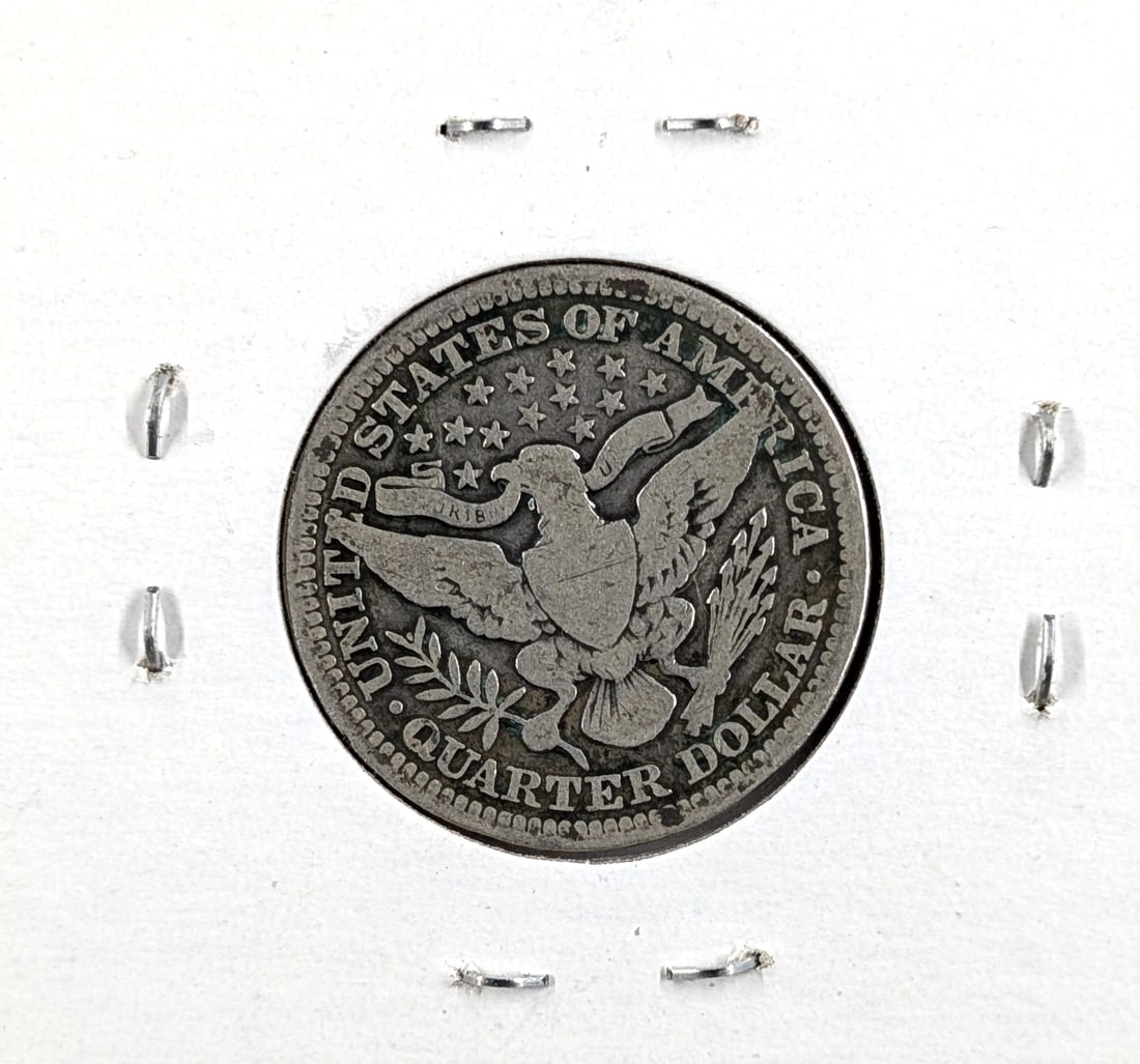 1912 Silver Barber Quarter - 2