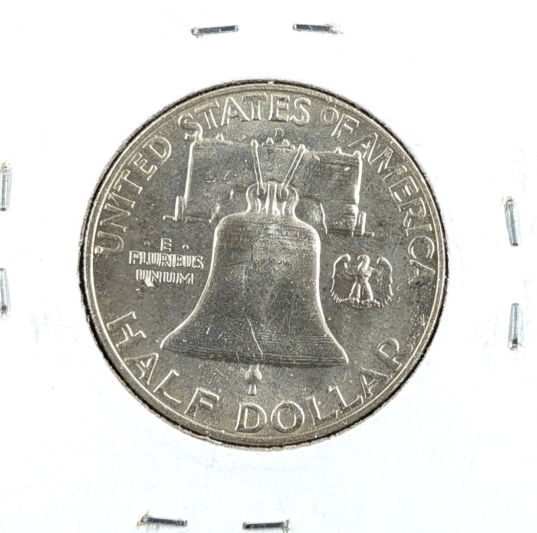1959-D Silver Franklin Half Dollar- BU - 2