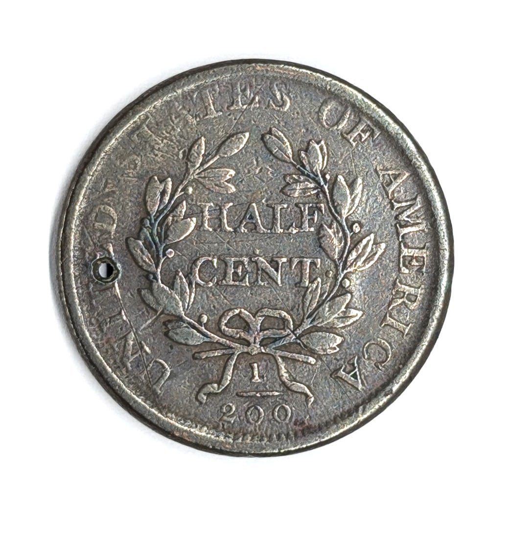 1807 Half Cent- Toned - 3